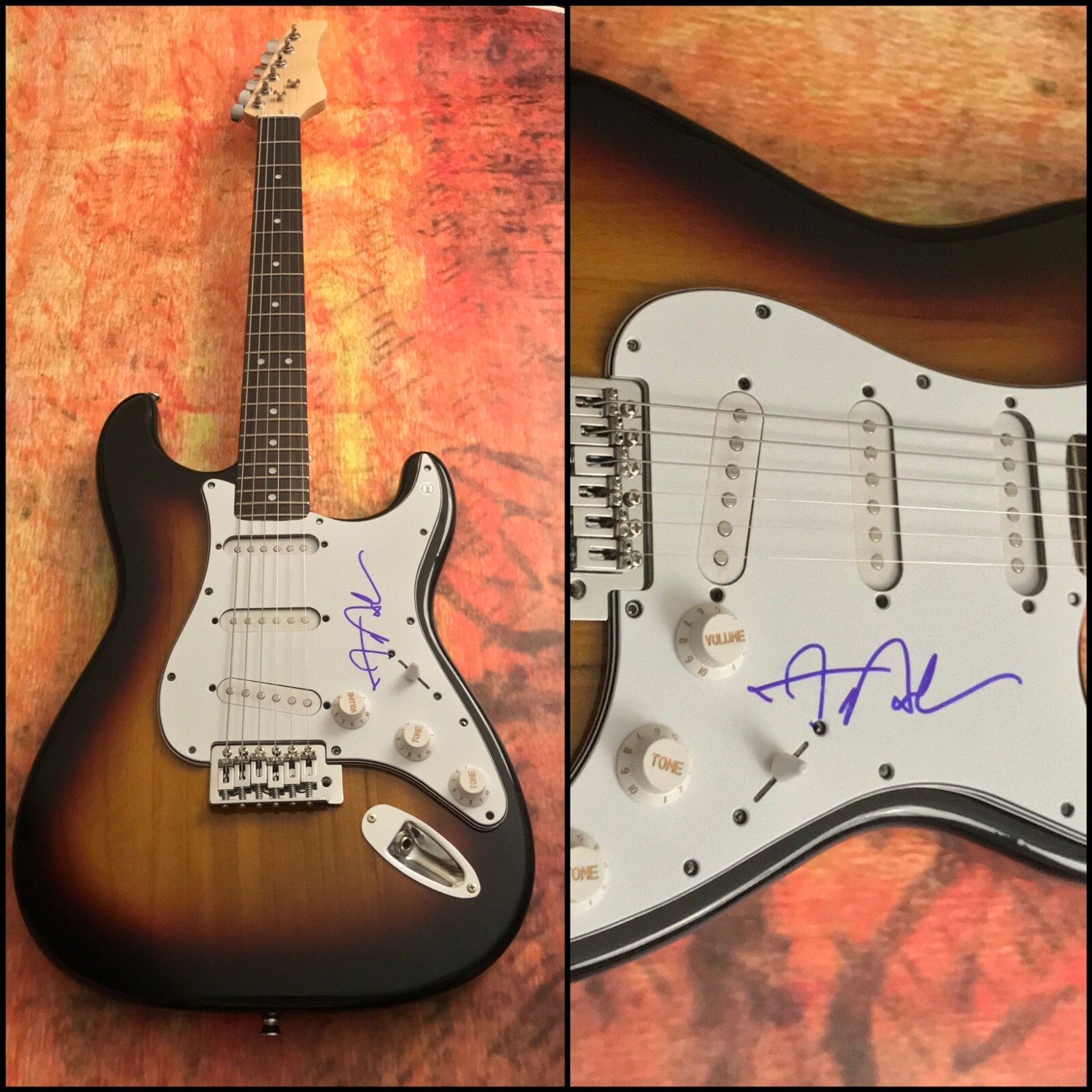 GFA Venus Why Teen Idol Legend * FRANKIE AVALON * Signed Electric Guitar F4 COA