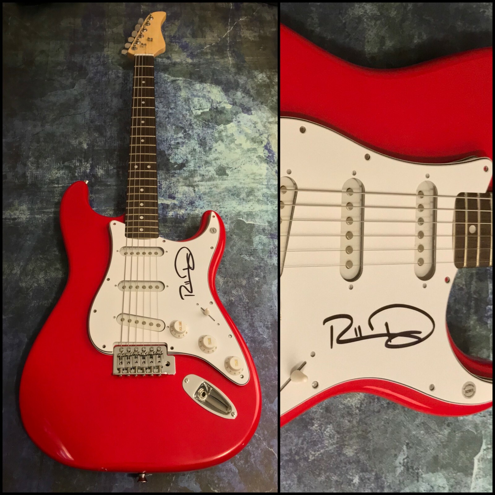 GFA Blue Tacoma & Yours * RUSSELL DICKERSON * Signed Electric Guitar R2 COA