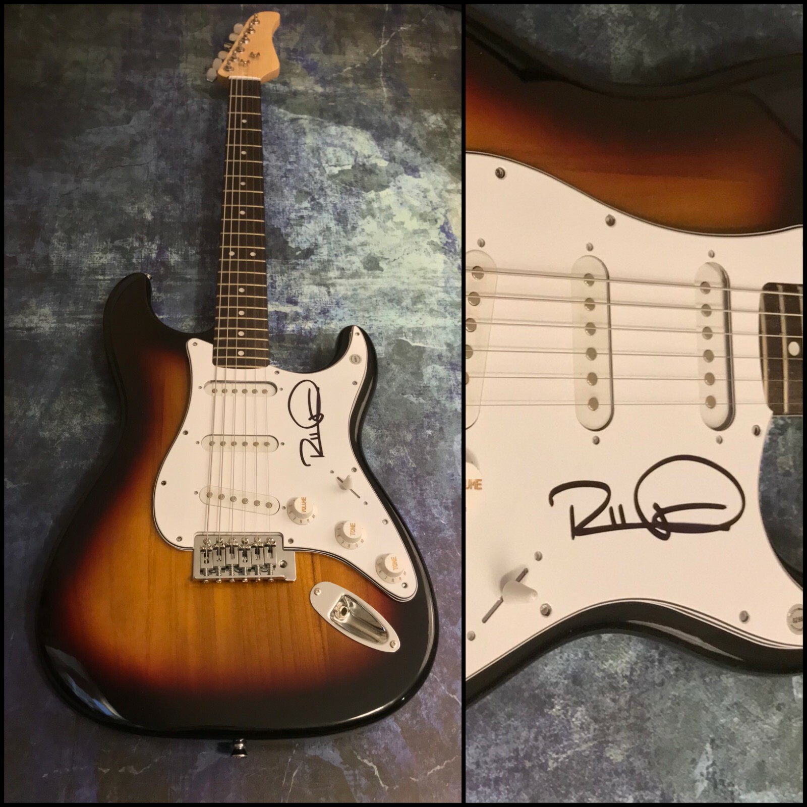 GFA Blue Tacoma & Yours * RUSSELL DICKERSON * Signed Electric Guitar R3 COA