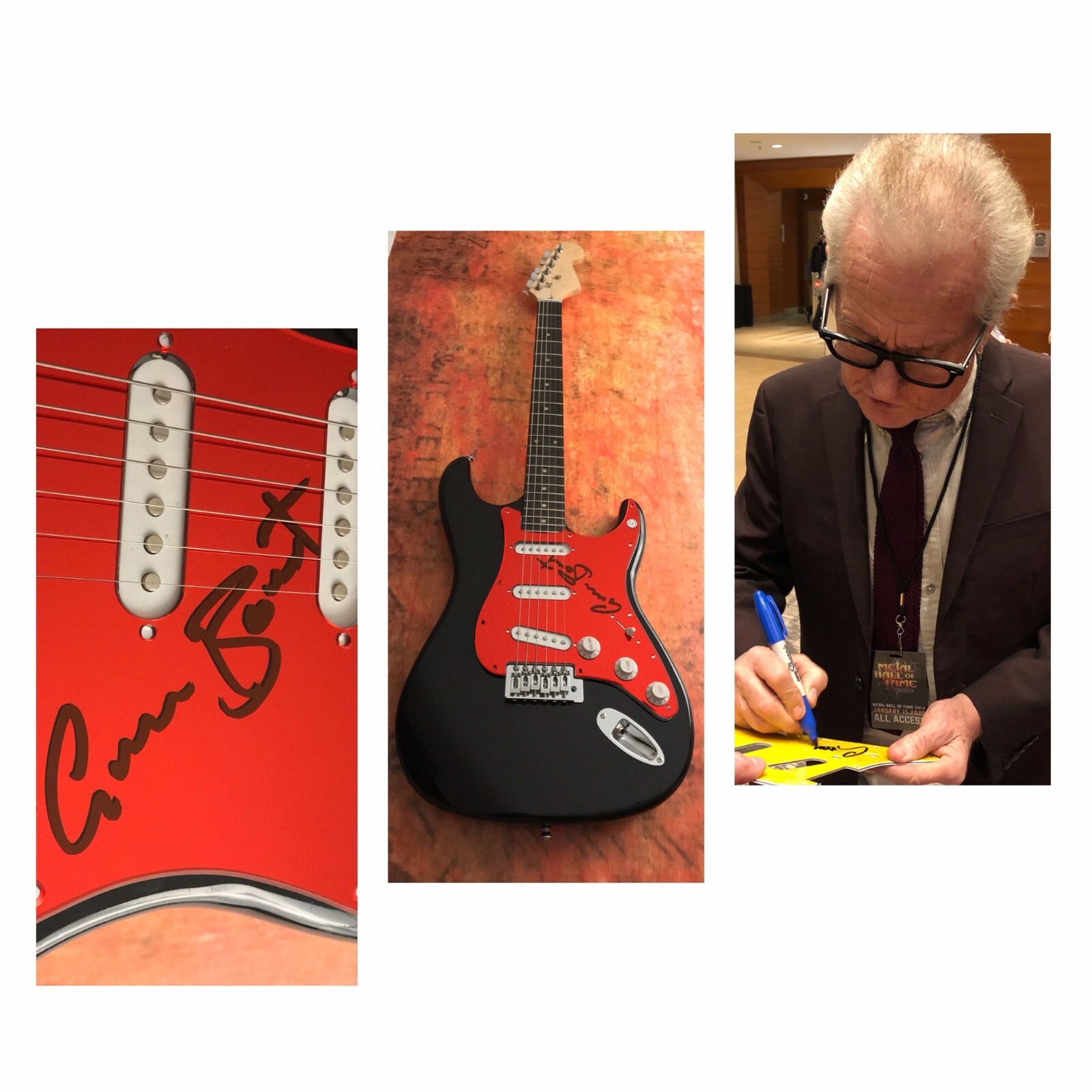 GFA Rainbow Band Singer * GRAHAM BONNET * Signed Electric Guitar PROOF G2 COA