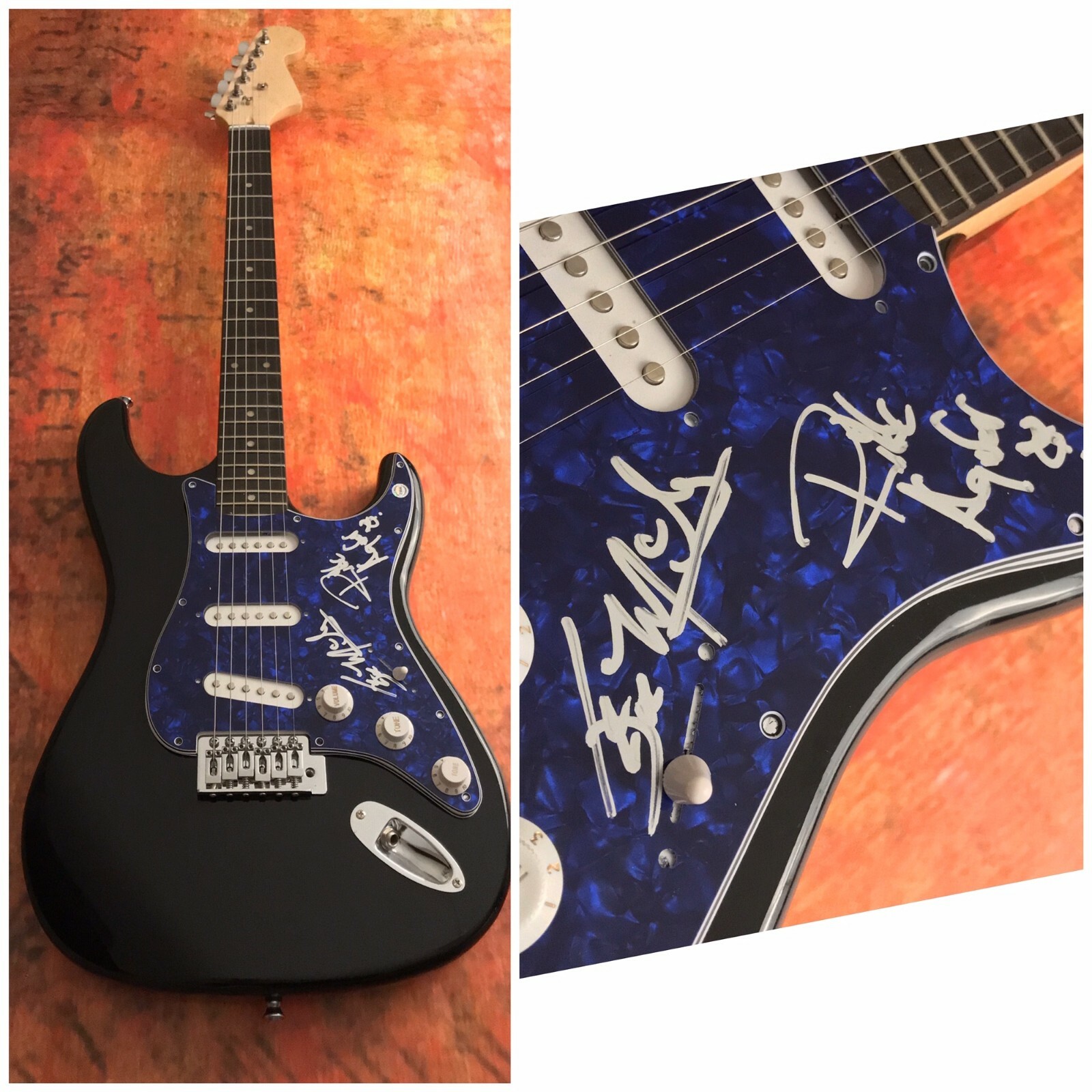 GFA Rikk Agnew & James McGearty * CHRISTIAN DEATH * Signed Electric Guitar COA