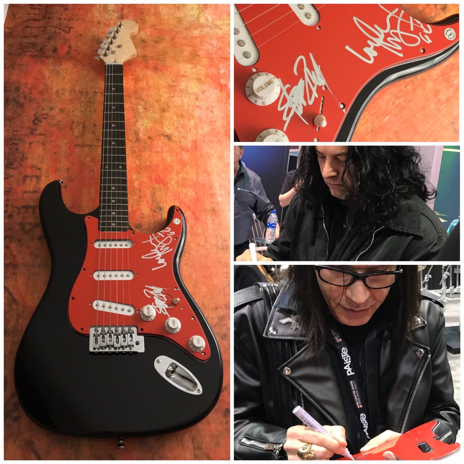 GFA Steve Zing & London May * SON OF SAM * Band Signed Electric Guitar PROOF COA