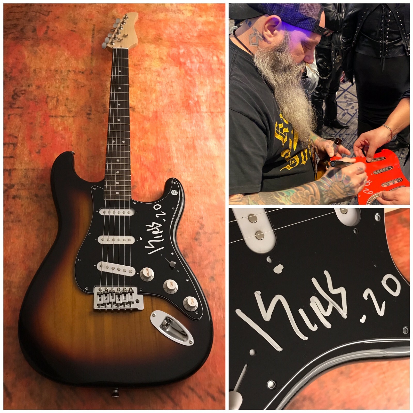 GFA Crowbar & Down Guitarist * KIRK WINDSTEIN * Signed Electric Guitar K2 COA