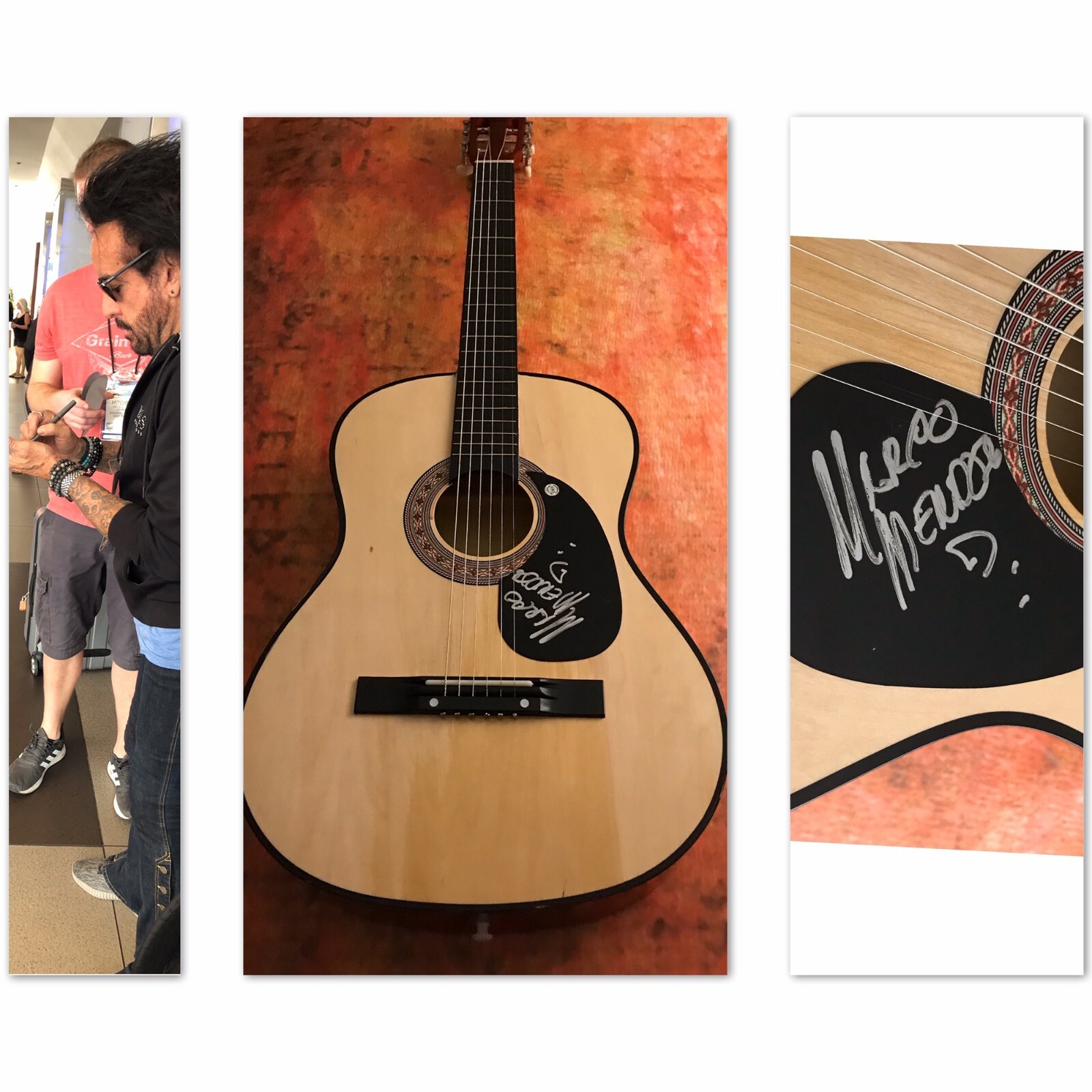 GFA The Dead Daisies * MARCO MENDOZA * Signed Acoustic Guitar PROOF COA