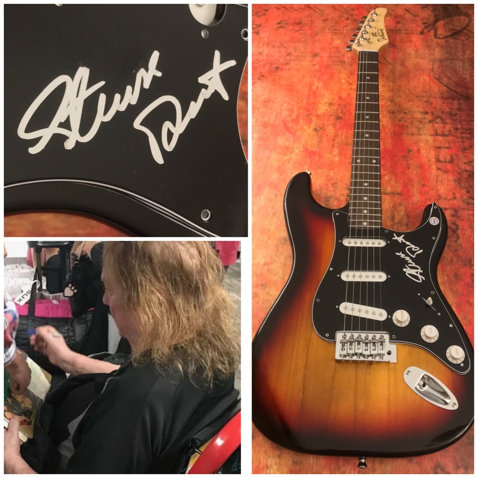 GFA The Sweet Band Legend * STEVE PRIEST * Signed Electric Guitar SP1 COA