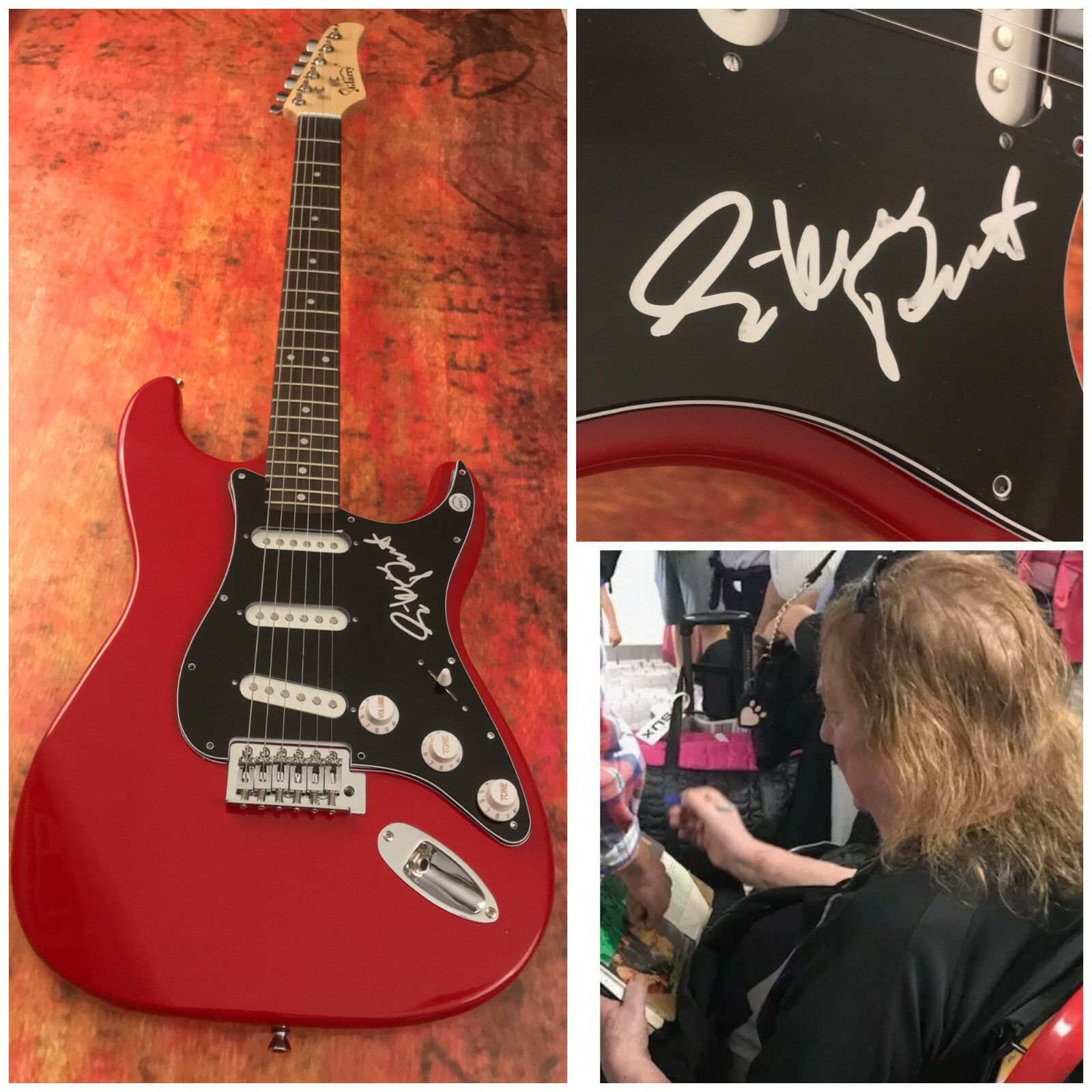 GFA The Sweet Band Legend * STEVE PRIEST * Signed Electric Guitar SP4 COA