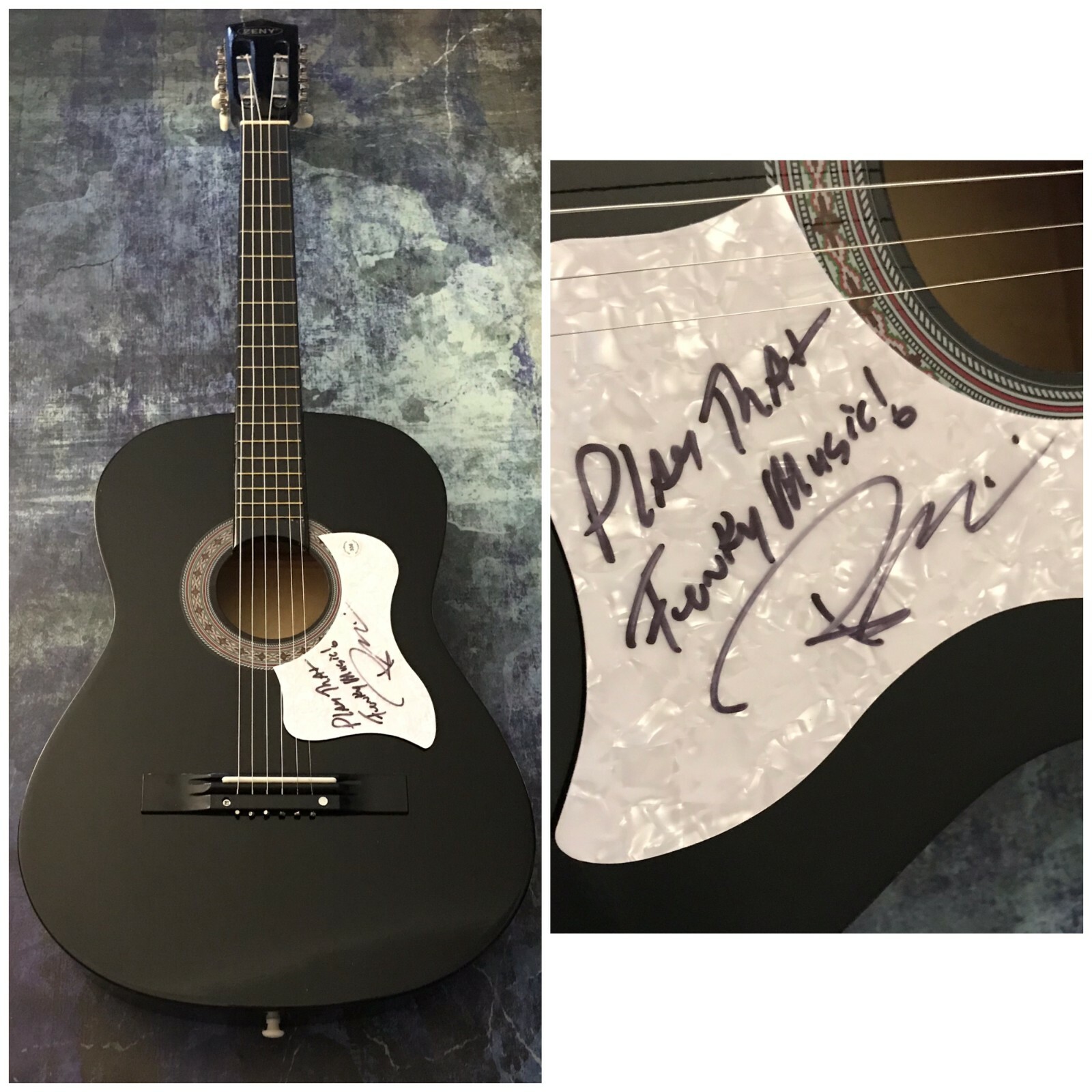 GFA Play That Funky Music Wild Cherry * ROB PARISSI * Signed Acoustic Guitar COA