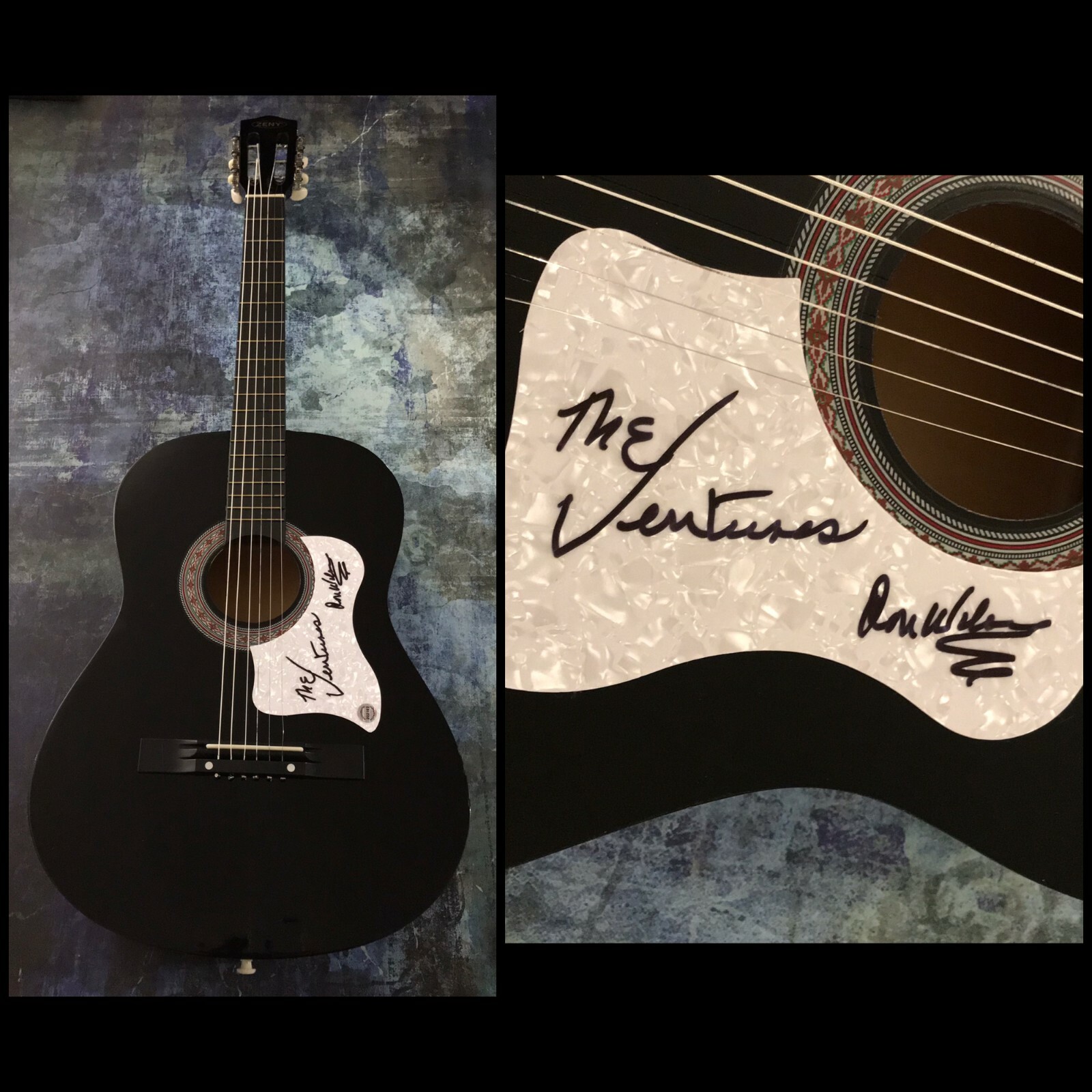 GFA The Ventures Band Guitarist * DON WILSON * Signed Acoustic Guitar D2 COA