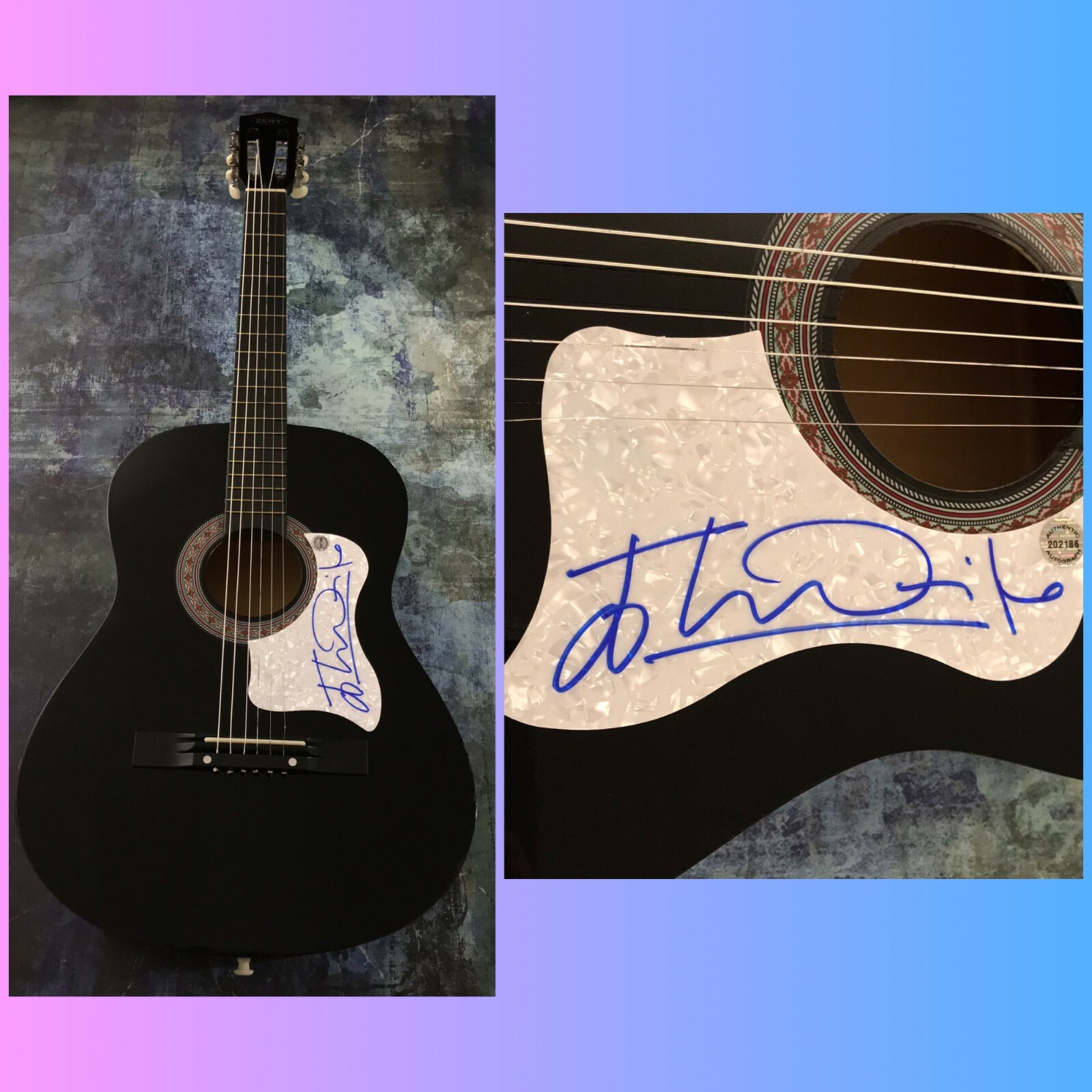 GFA Bad English Missing You * JOHN WAITE * Signed Acoustic Guitar J4 COA