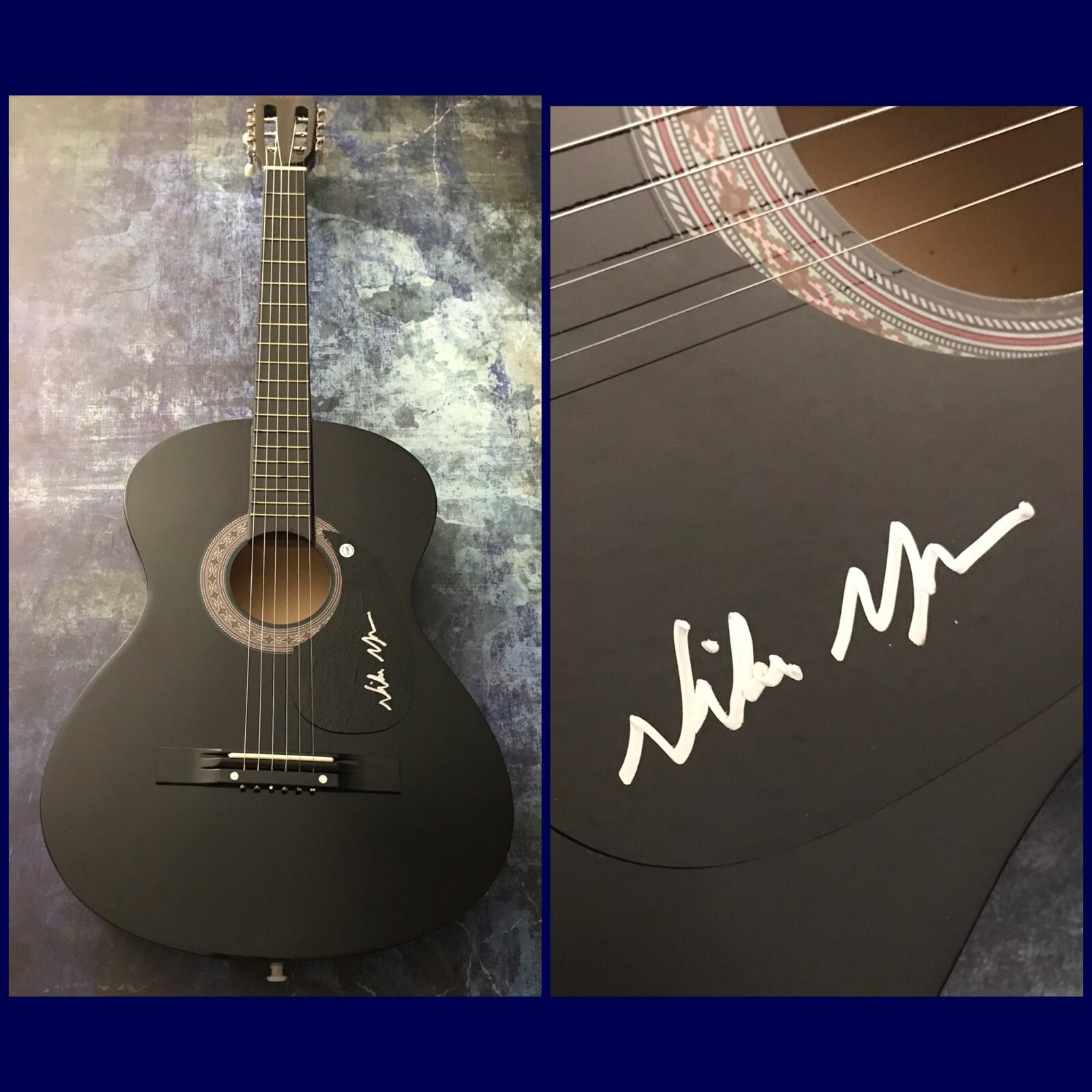 GFA Good Time & Paradise to Me * NIKO MOON * Signed Acoustic Guitar PROOF N3 COA
