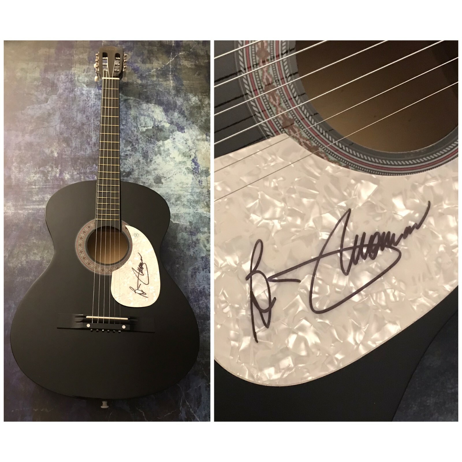 GFA Hooked on a Feeling * B.J. THOMAS * Signed Autograph Acoustic Guitar AD1 COA