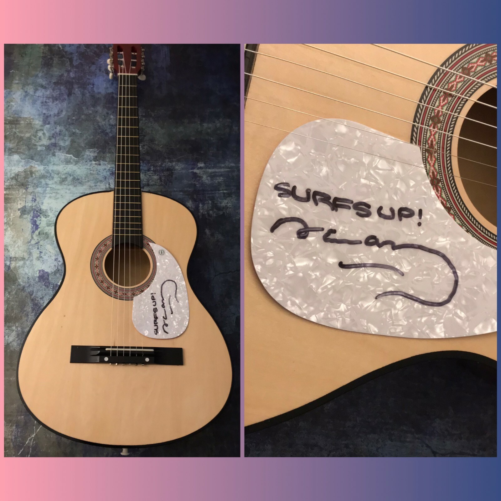 GFA Jan and Dean Band Star * DEAN TORRENCE * Signed Acoustic Guitar D2 COA