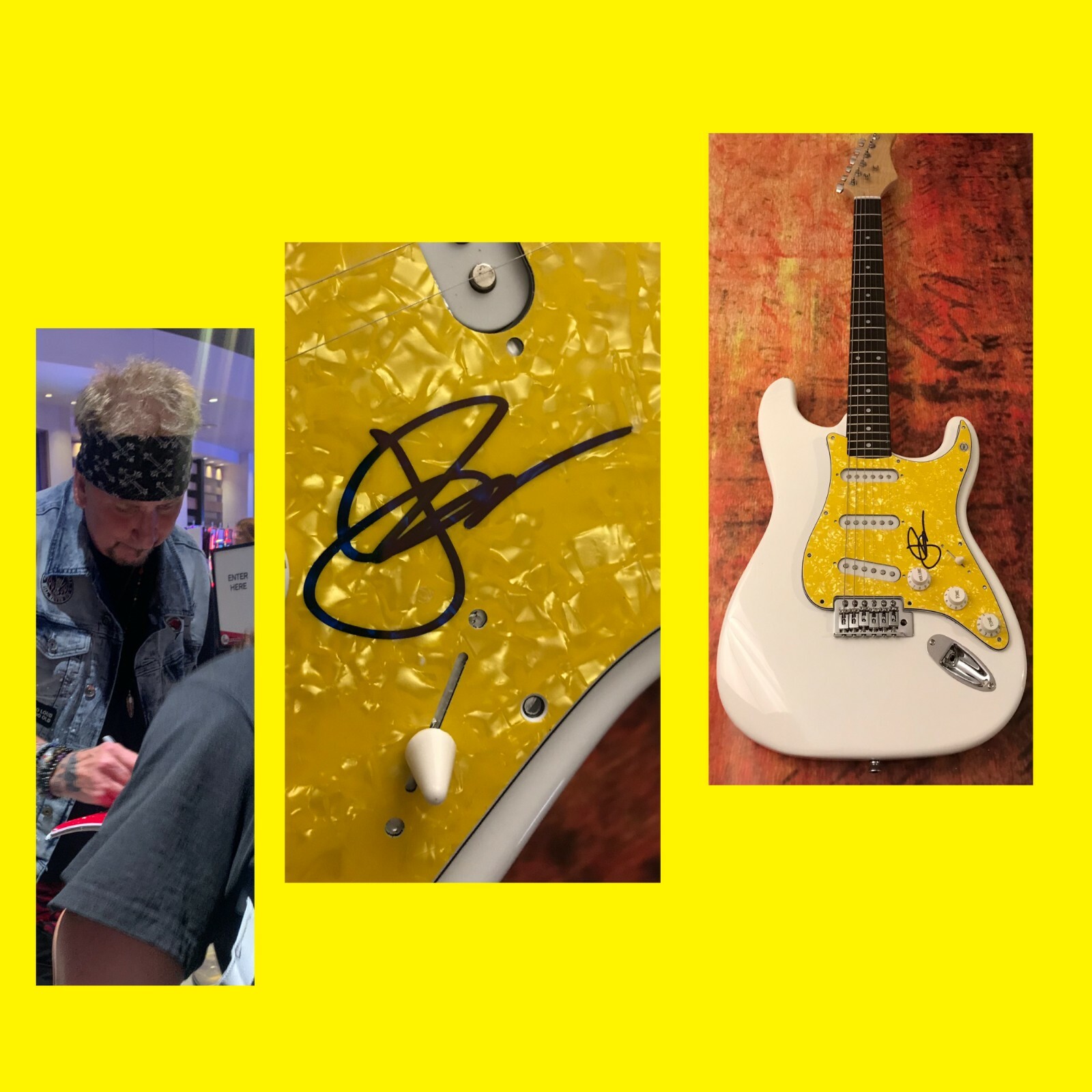 GFA Great White Band Star * JACK RUSSELL * Signed Electric Guitar PROOF J2 COA