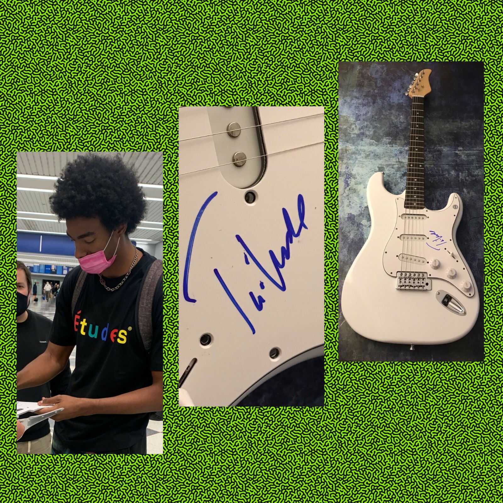 GFA TV A.O.K & Drugs Star * TAI VERDES * Signed Electric Guitar PROOF T1 COA