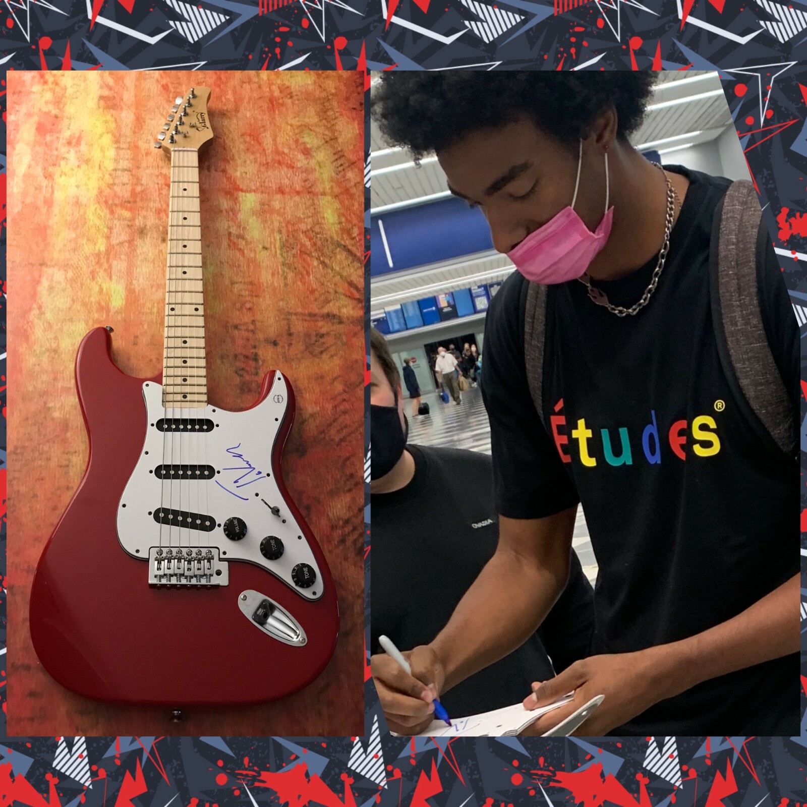 GFA TV Stuck in the Middle * TAI VERDES * Signed Electric Guitar PROOF T3 COA