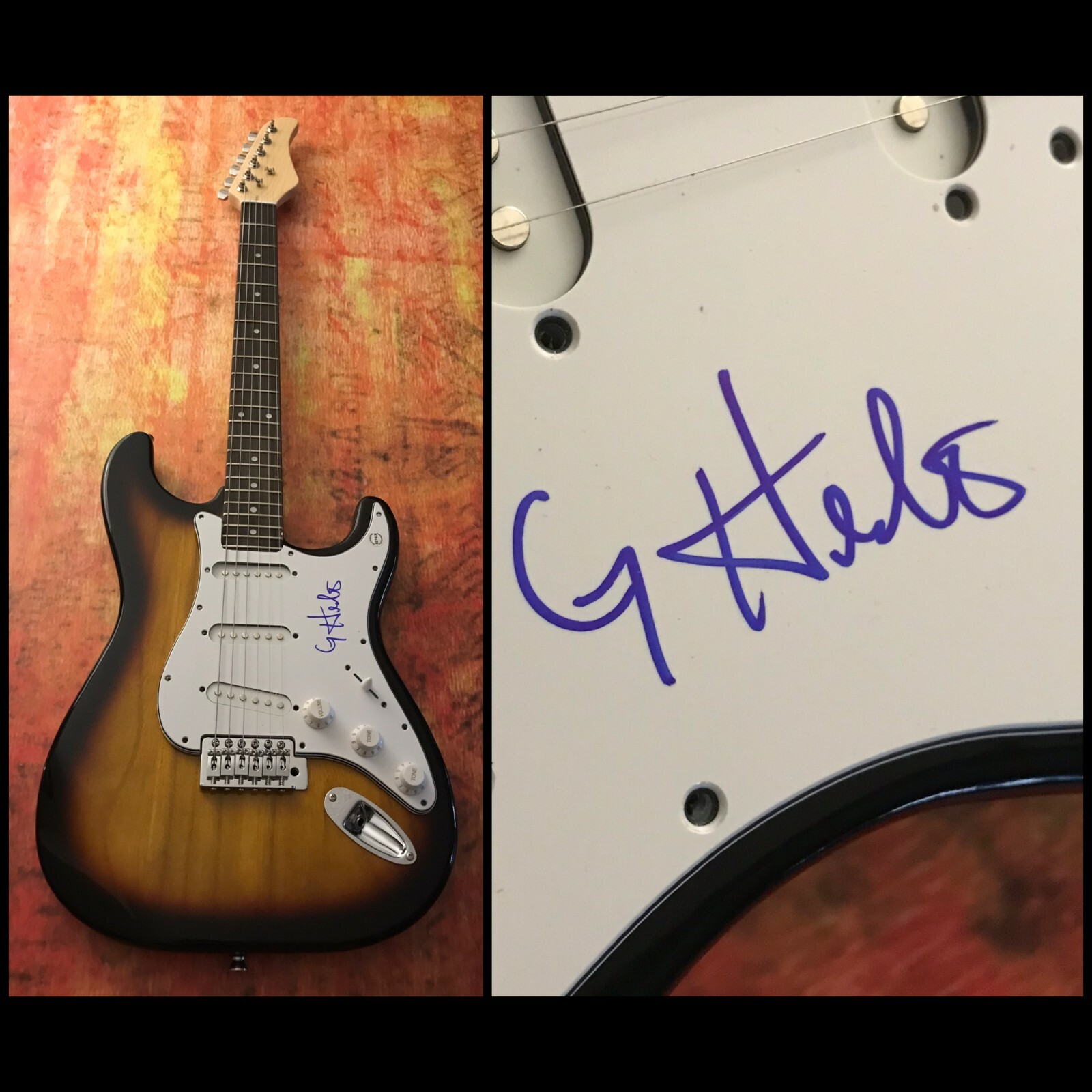 GFA PTSD 25 Street Loaded * G HERBO * Signed Electric Guitar PROOF G4 COA