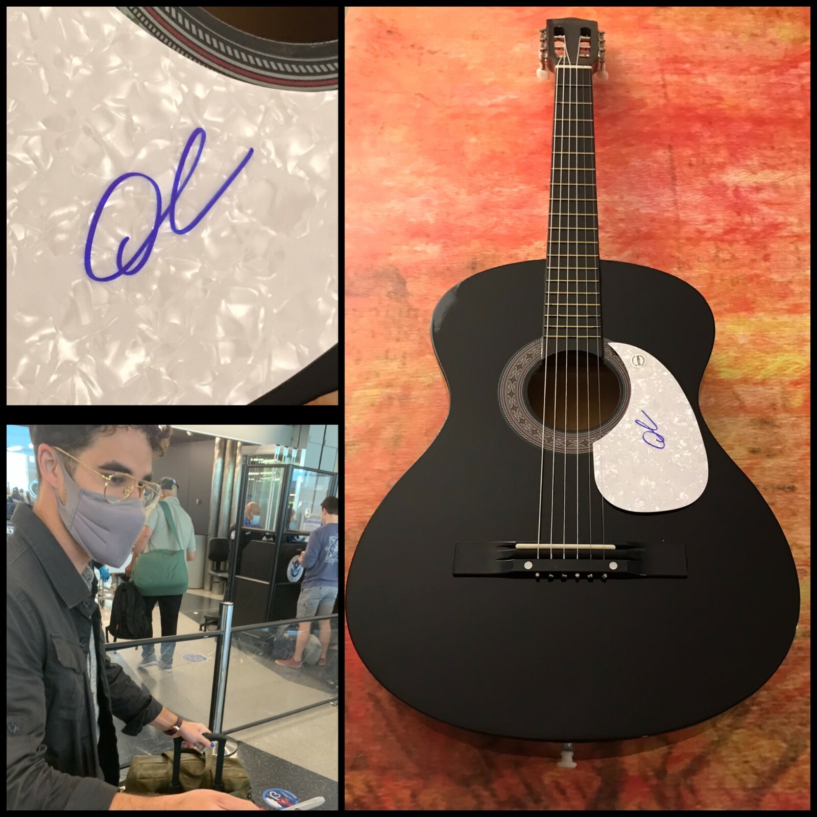 GFA Glee Star Lost Boys Life * DARREN CRISS * Signed Acoustic Guitar PROOF B COA