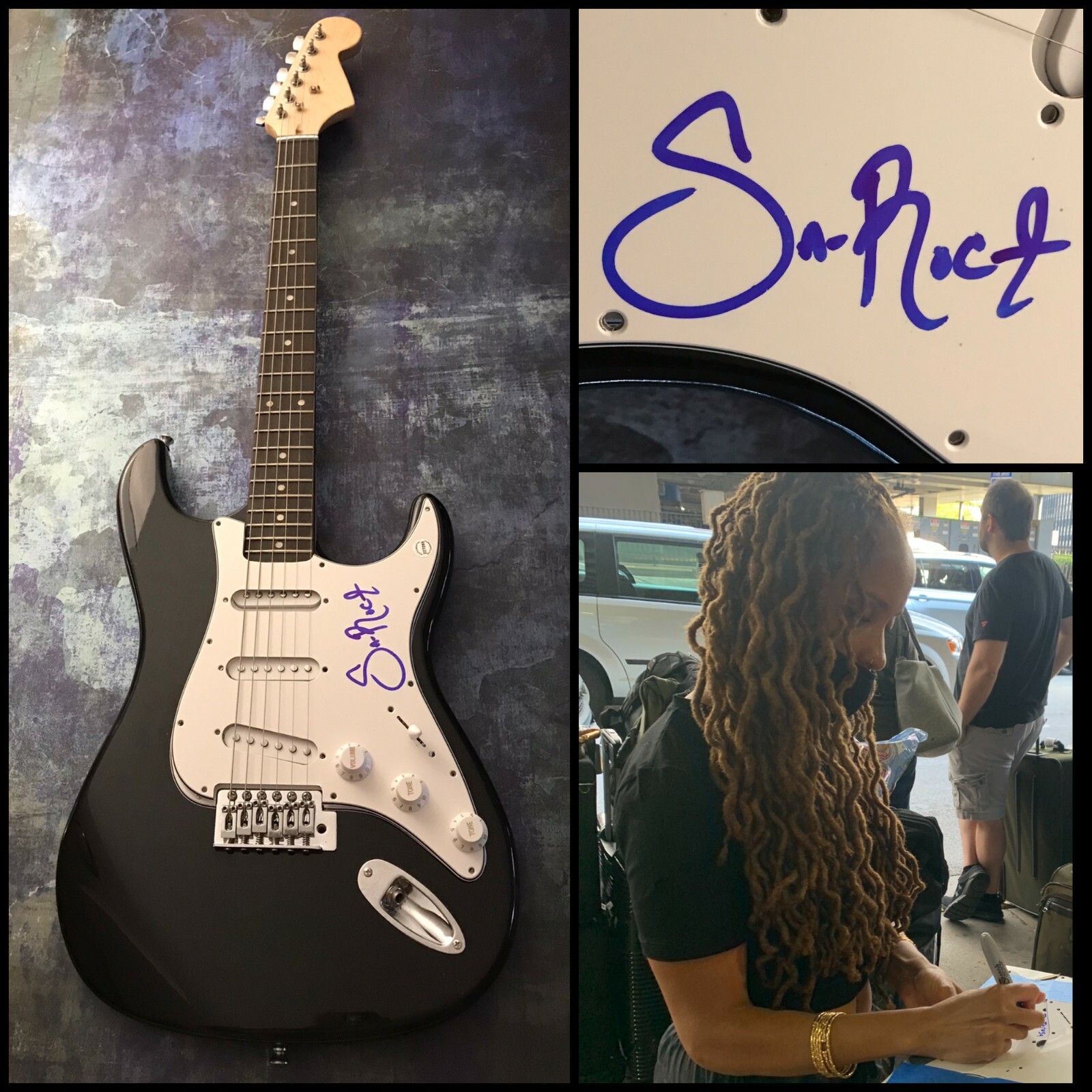 GFA Assata Perkins Goddess Gang * SA-ROC * Signed Electric Guitar PROOF S2 COA