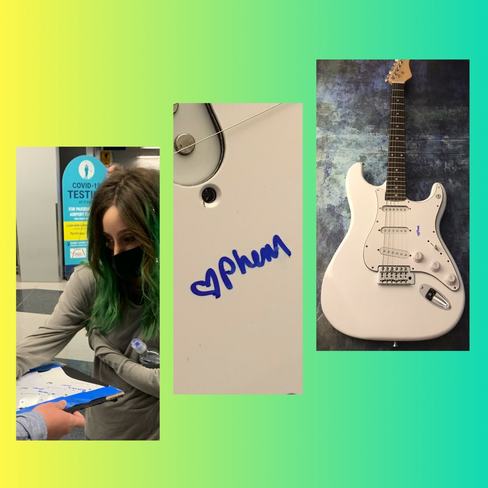 GFA dead yet & Sorry Mama Star * PHEM * Signed Electric Guitar PROOF P1 COA