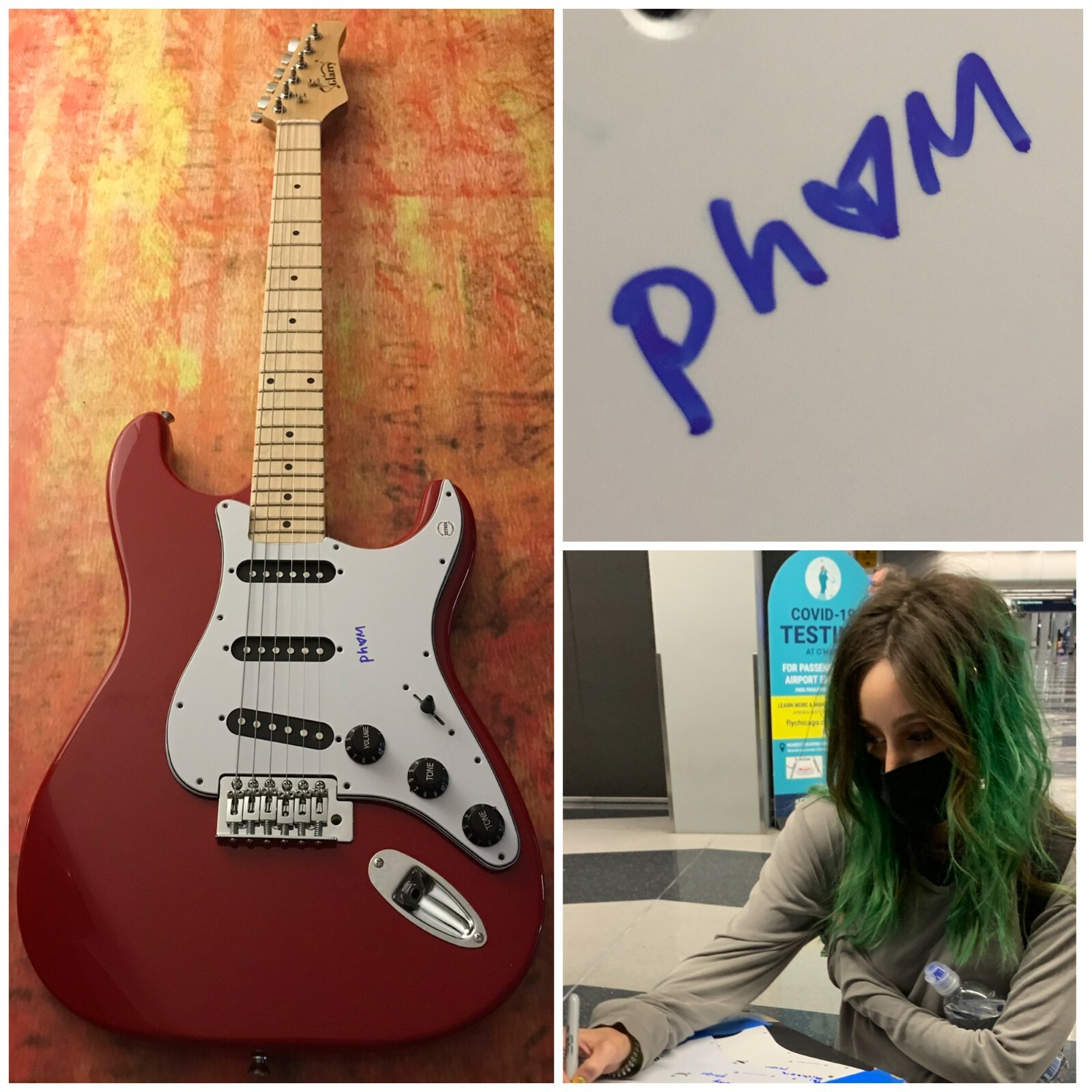 GFA dead yet & Sorry Mama Star * PHEM * Signed Electric Guitar PROOF P3 COA