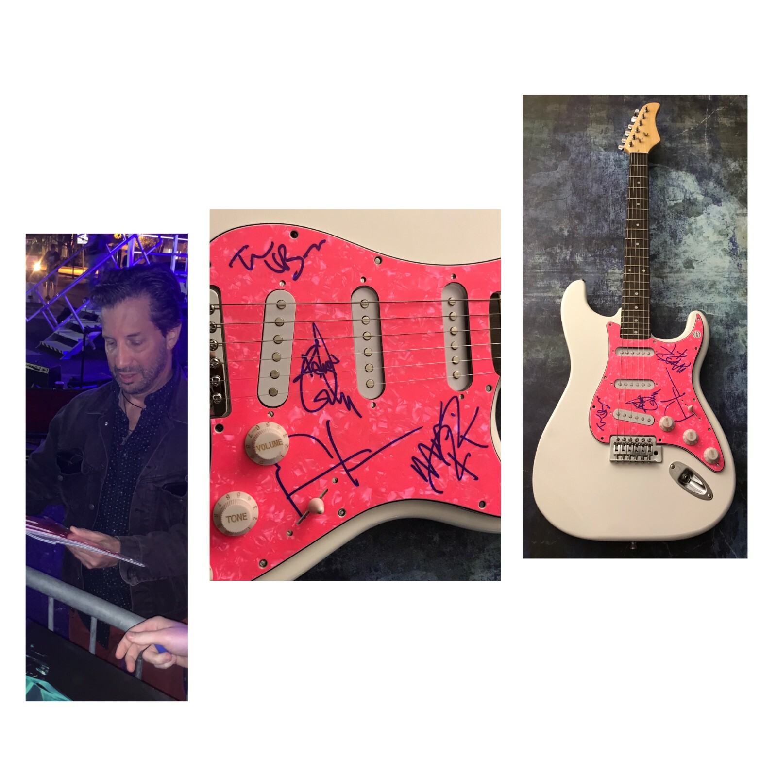 GFA Gary Louris x4 Band * THE JAYHAWKS * Signed Electric Guitar PROOF J4 COA