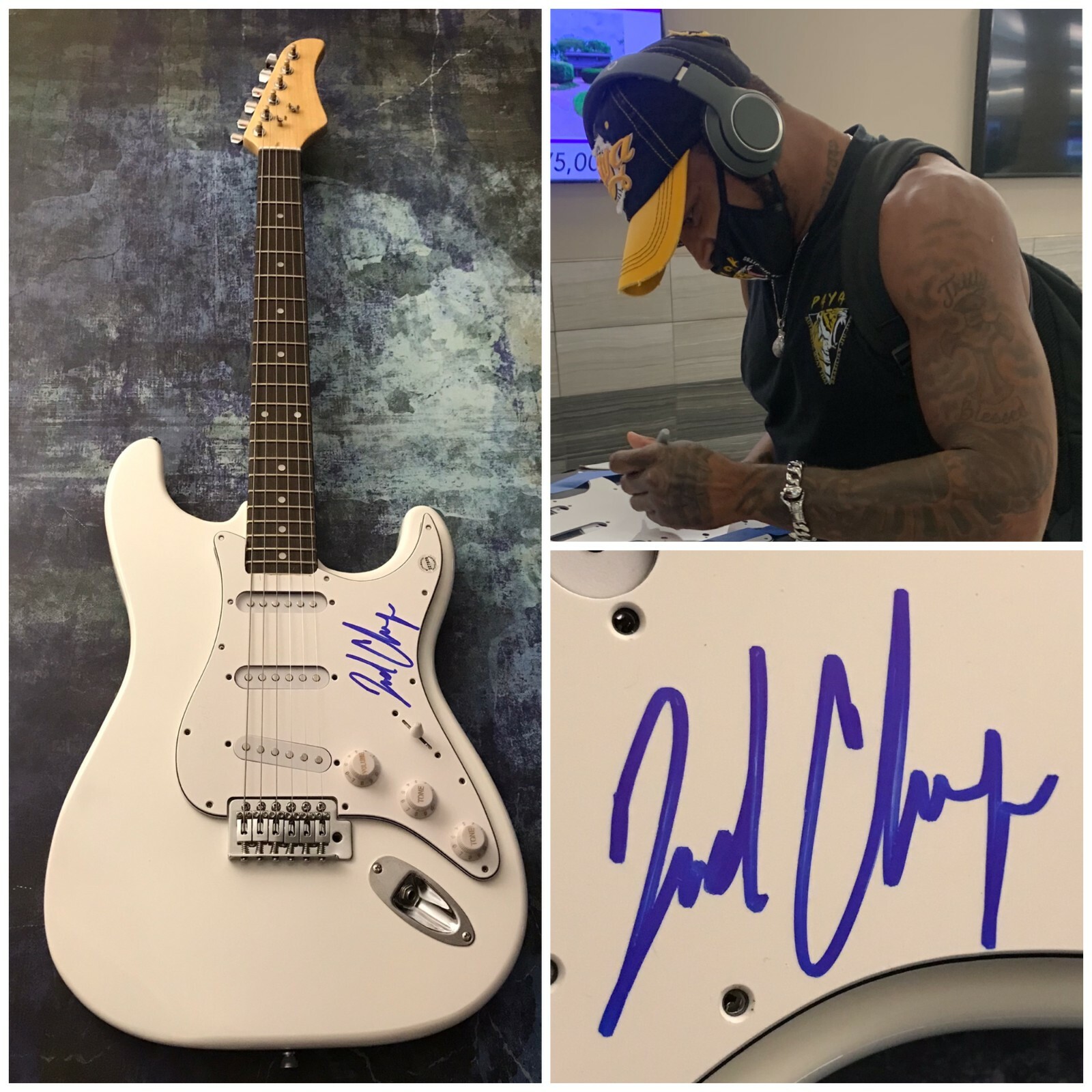 GFA 2nd Head Over Heels * SECKOND CHAYNCE * Signed Electric Guitar PROOF S4 COA