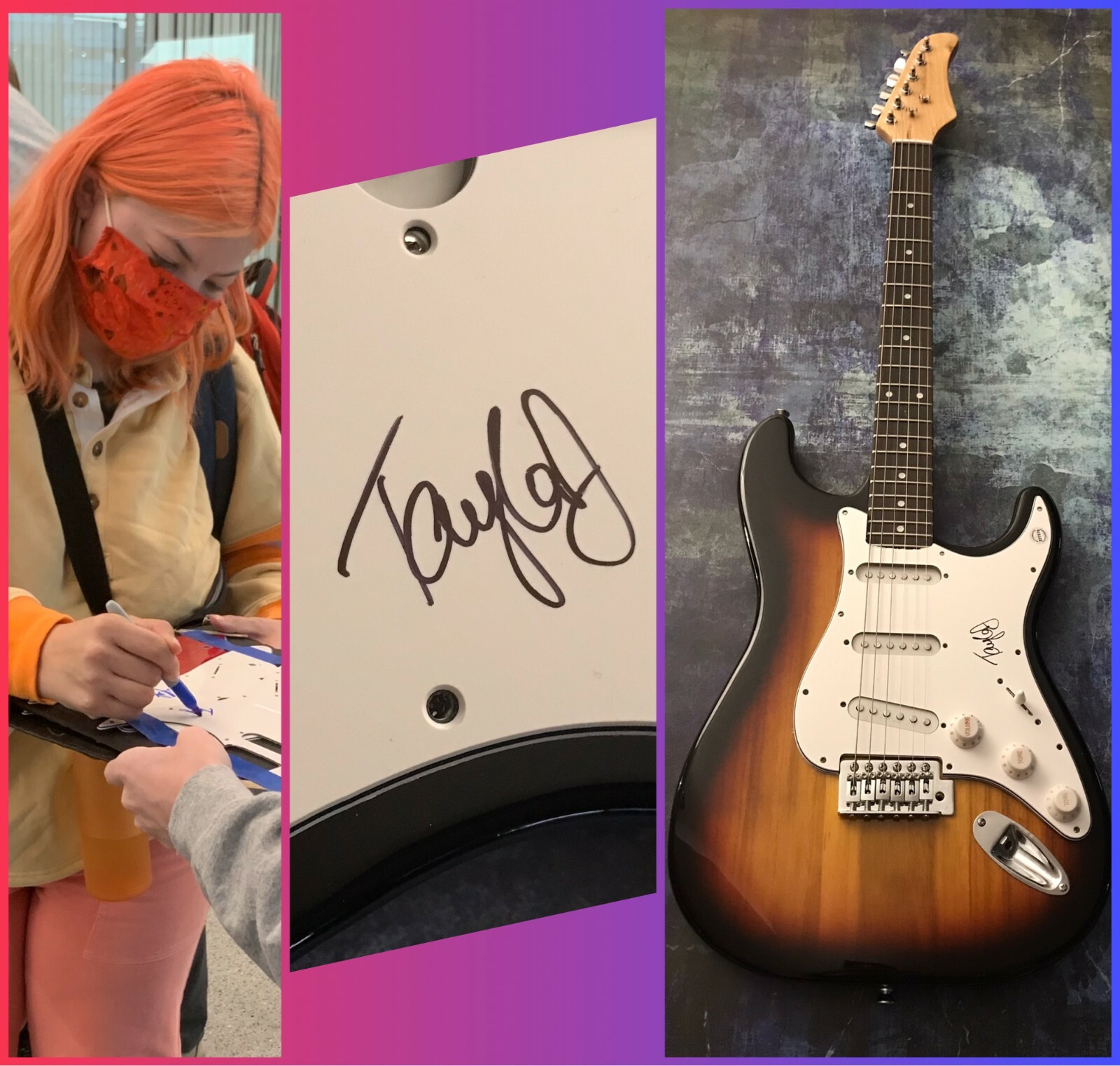 GFA What I Do... Push It Down * TAYLOR JANZEN * Signed Electric Guitar T1 COA