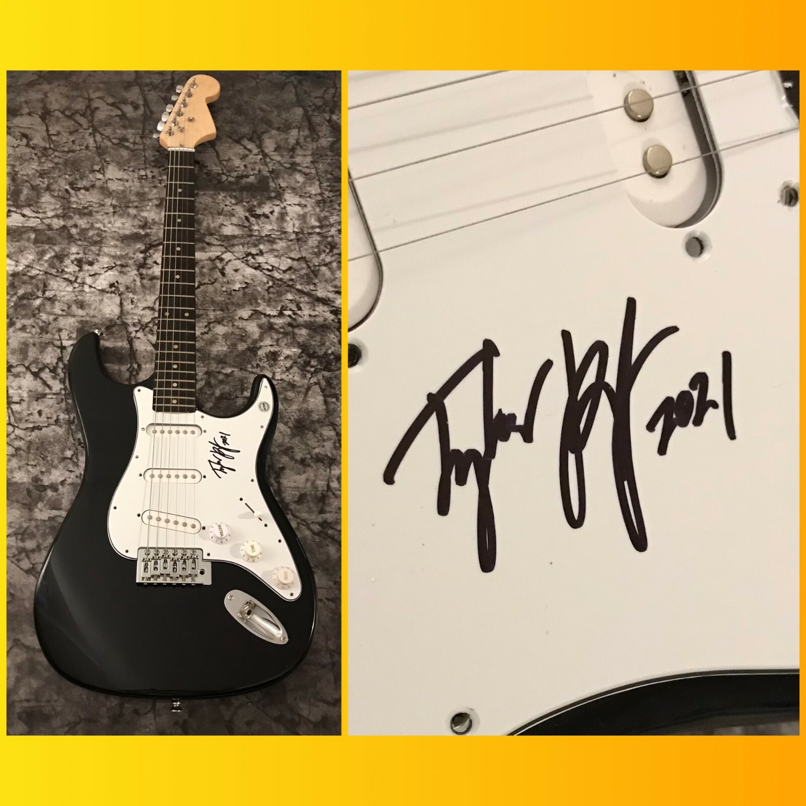 GFA and the Shakedown * TYLER BRYANT * Signed Electric Guitar T4 COA