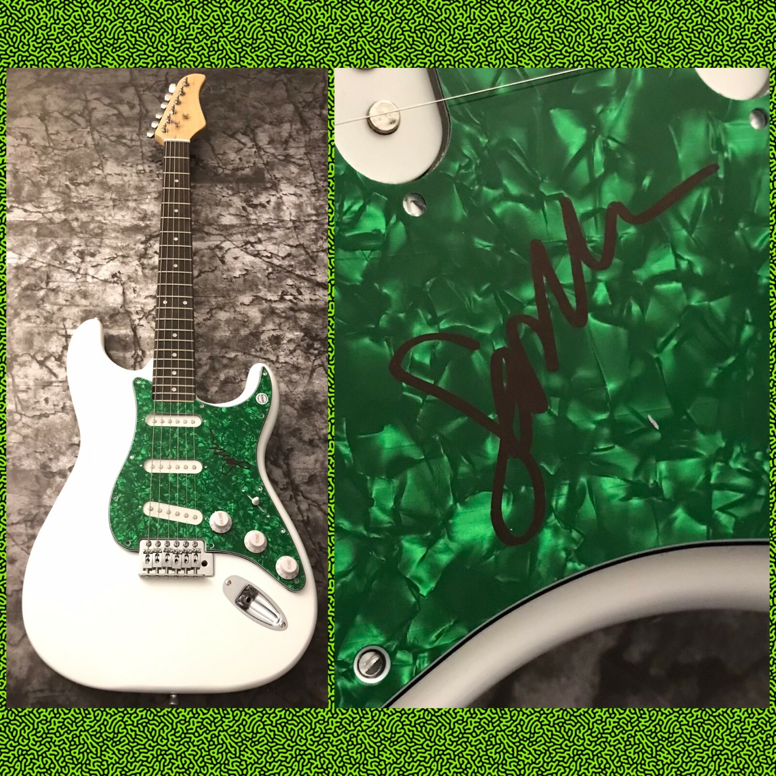 GFA Golden Hour I'll Wait * SASHA ALEX SLOAN * Signed Electric Guitar PROOF COA