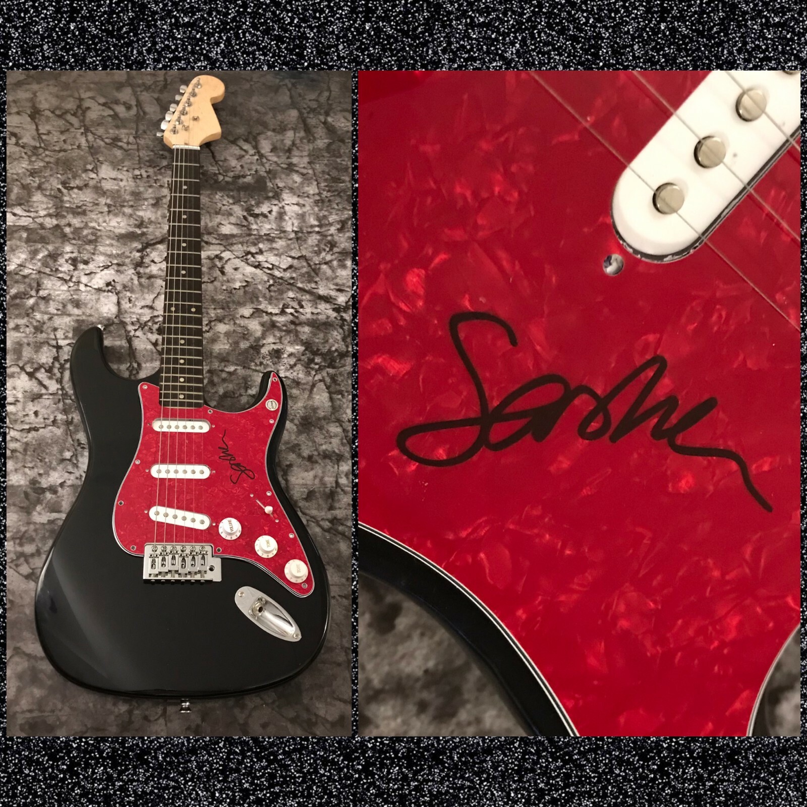 GFA Self Portrait Star * SASHA ALEX SLOAN * Signed Electric Guitar PROOF COA