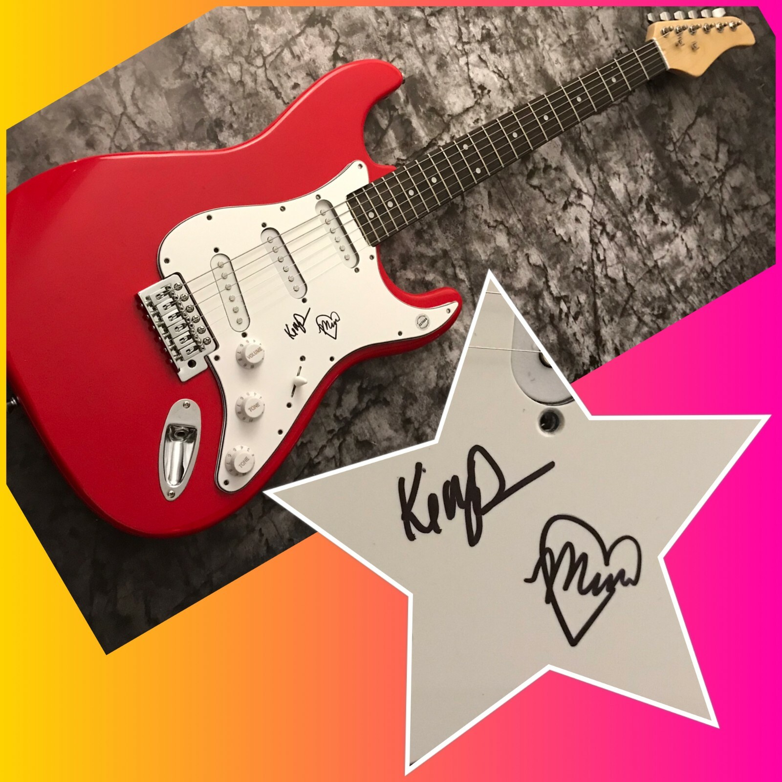GFA Kelley Dugan & Mina Walker * DAISY THE GREAT * Signed Electric Guitar D1 COA