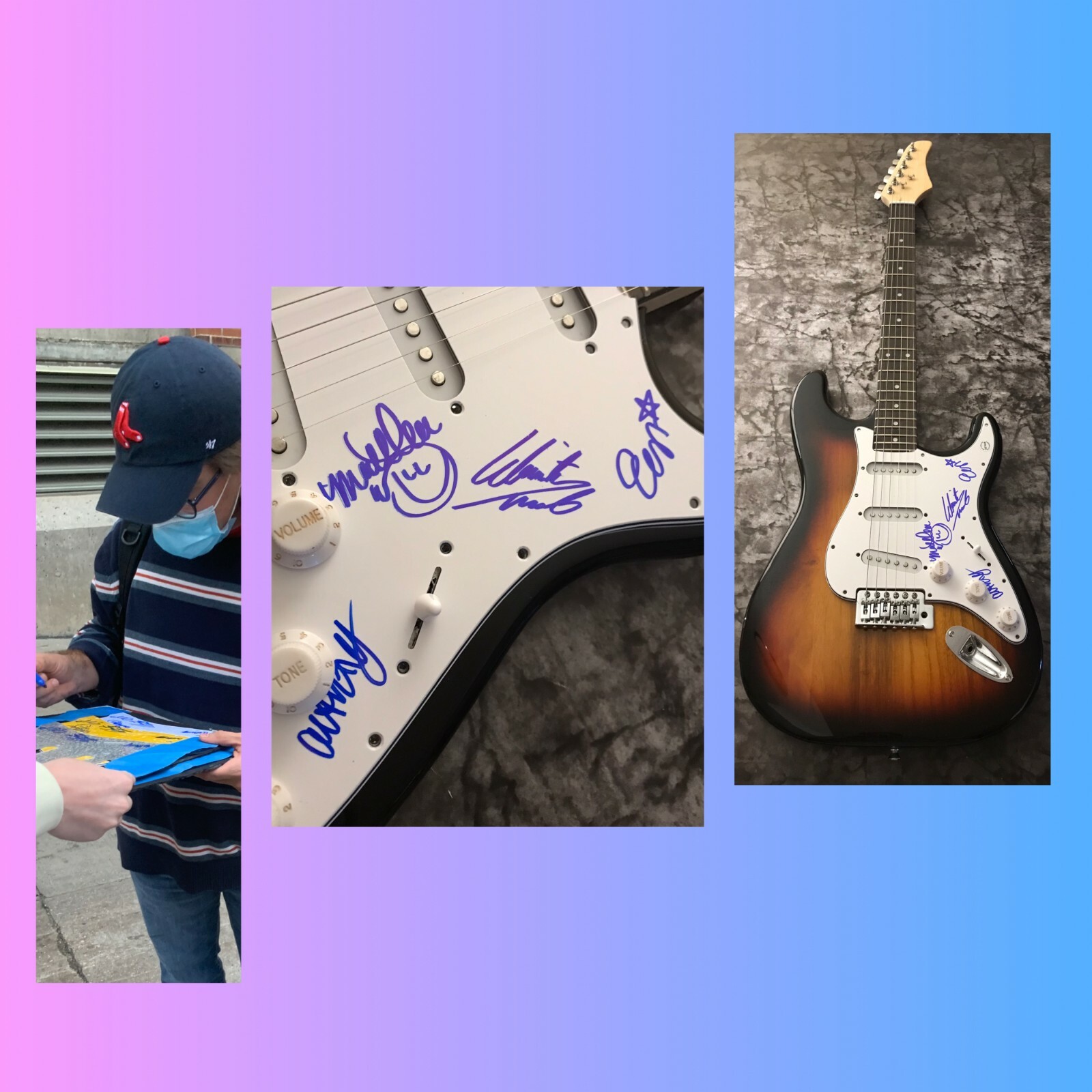 GFA Matthew Terry x4 Band * SUMMER SALT * Signed Electric Guitar PROOF S1 COA