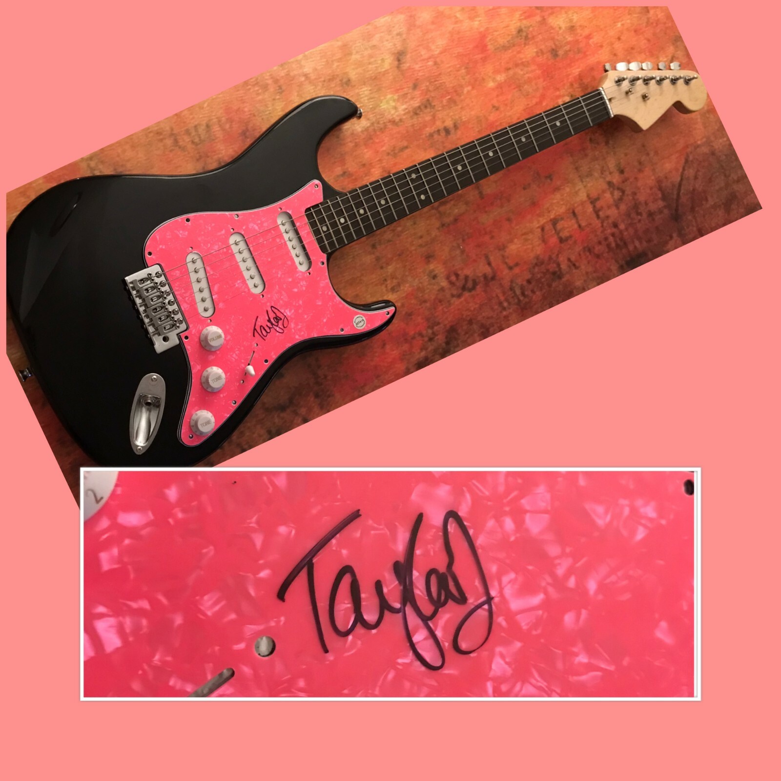 GFA What I Do... Push It Down * TAYLOR JANZEN * Signed Electric Guitar T5 COA