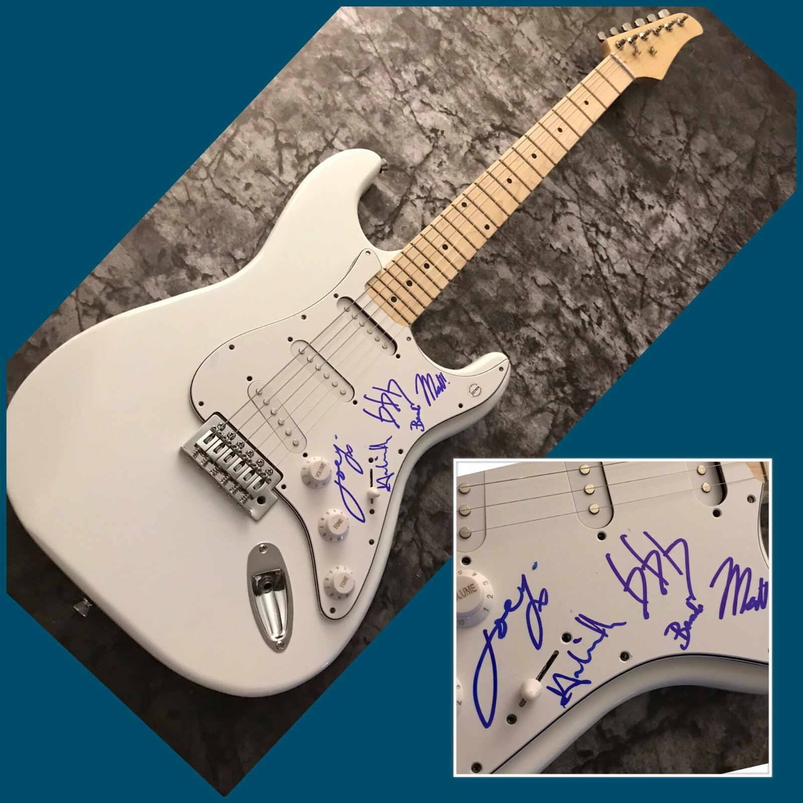 GFA Brendan B. Brown x5 Band * WHEATUS * Signed Electric Guitar PROOF W5 COA
