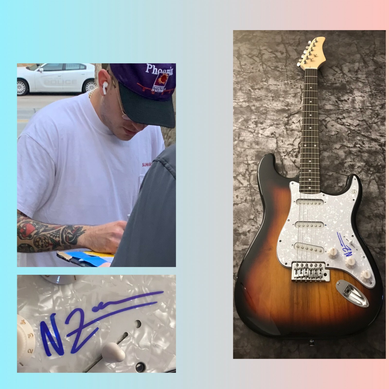 GFA Nick Zawisa Unrequited Love * BREAKUP SHOES * Signed Electric Guitar B1 COA