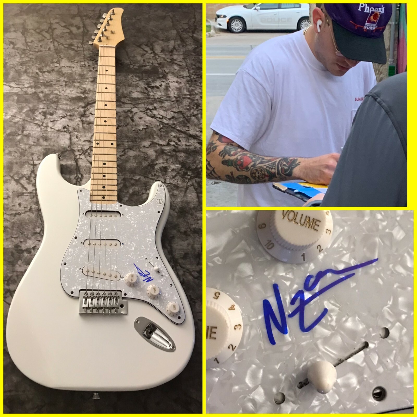 GFA Nick Zawisa Unrequited Love * BREAKUP SHOES * Signed Electric Guitar B2 COA