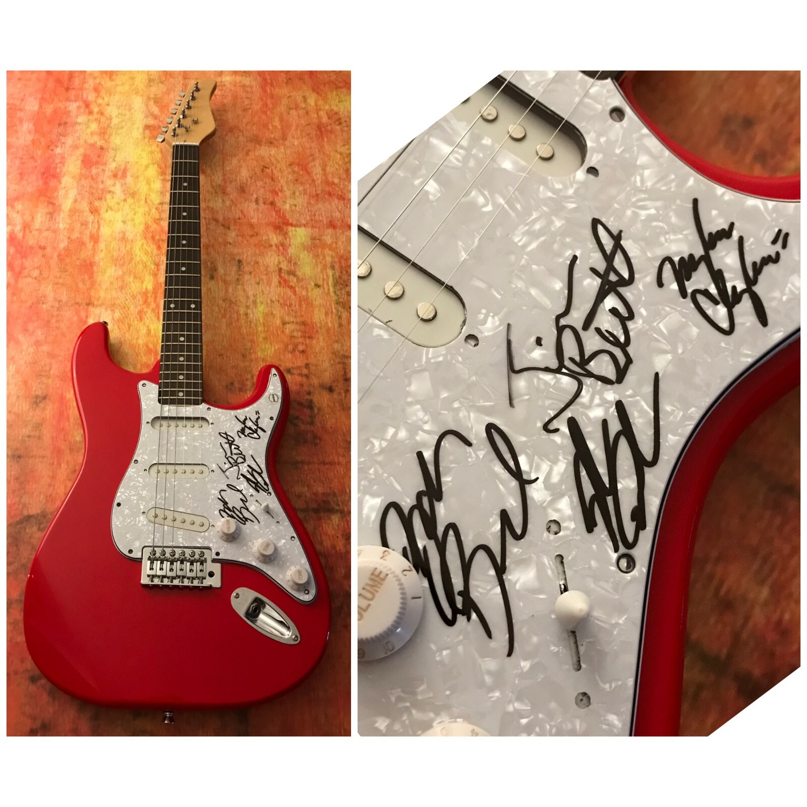 GFA King of Misery Rise of Equals * SAUL * Band Signed Electric Guitar S3 COA