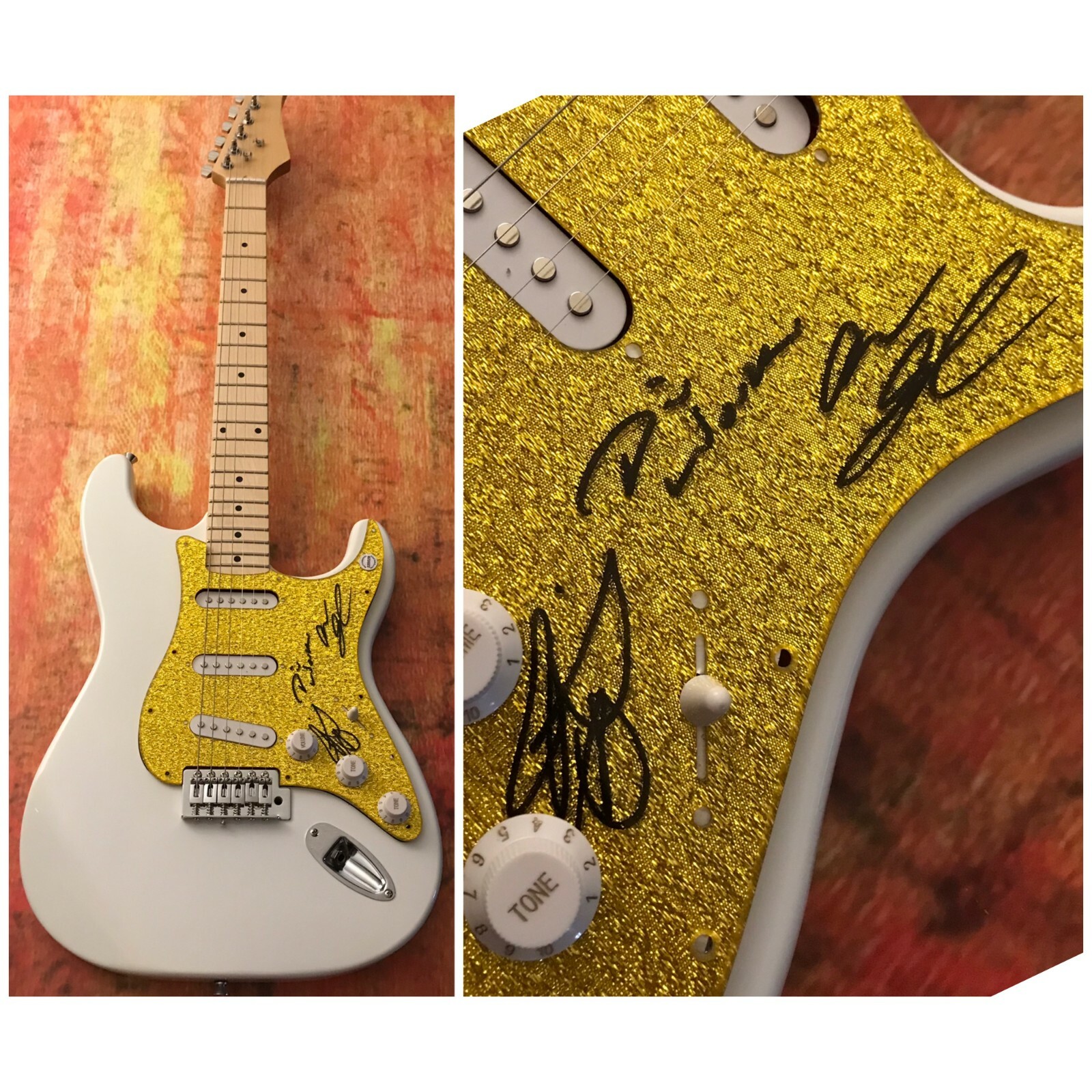 GFA Unbkreakable Band * KINGDOM COLLAPSE * Signed Electric Guitar PROOF K4 COA