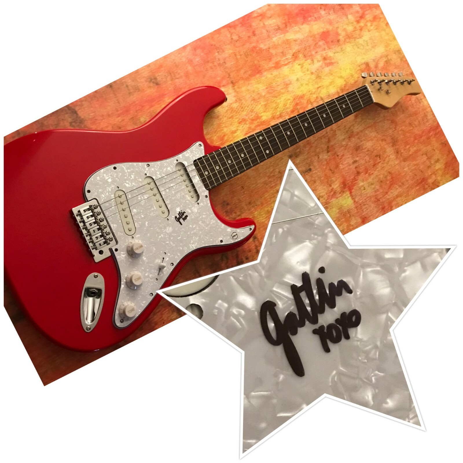 GFA Talking to Myself Singer * GATLIN * Signed Electric Guitar PROOF G3 COA