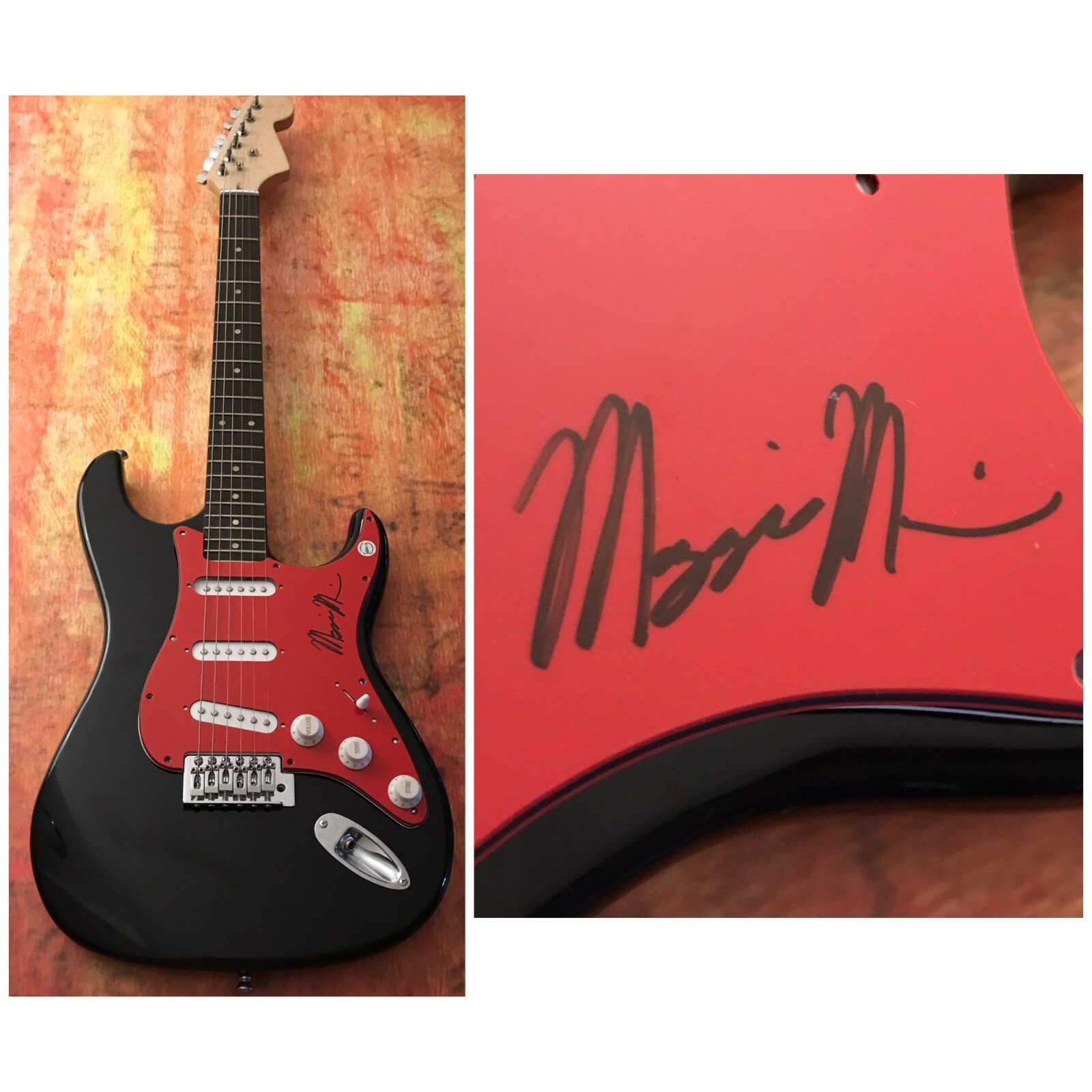 GFA whatdoIsay? Am I Drowning * MAGGIE MILES * Signed Electric Guitar M1 COA