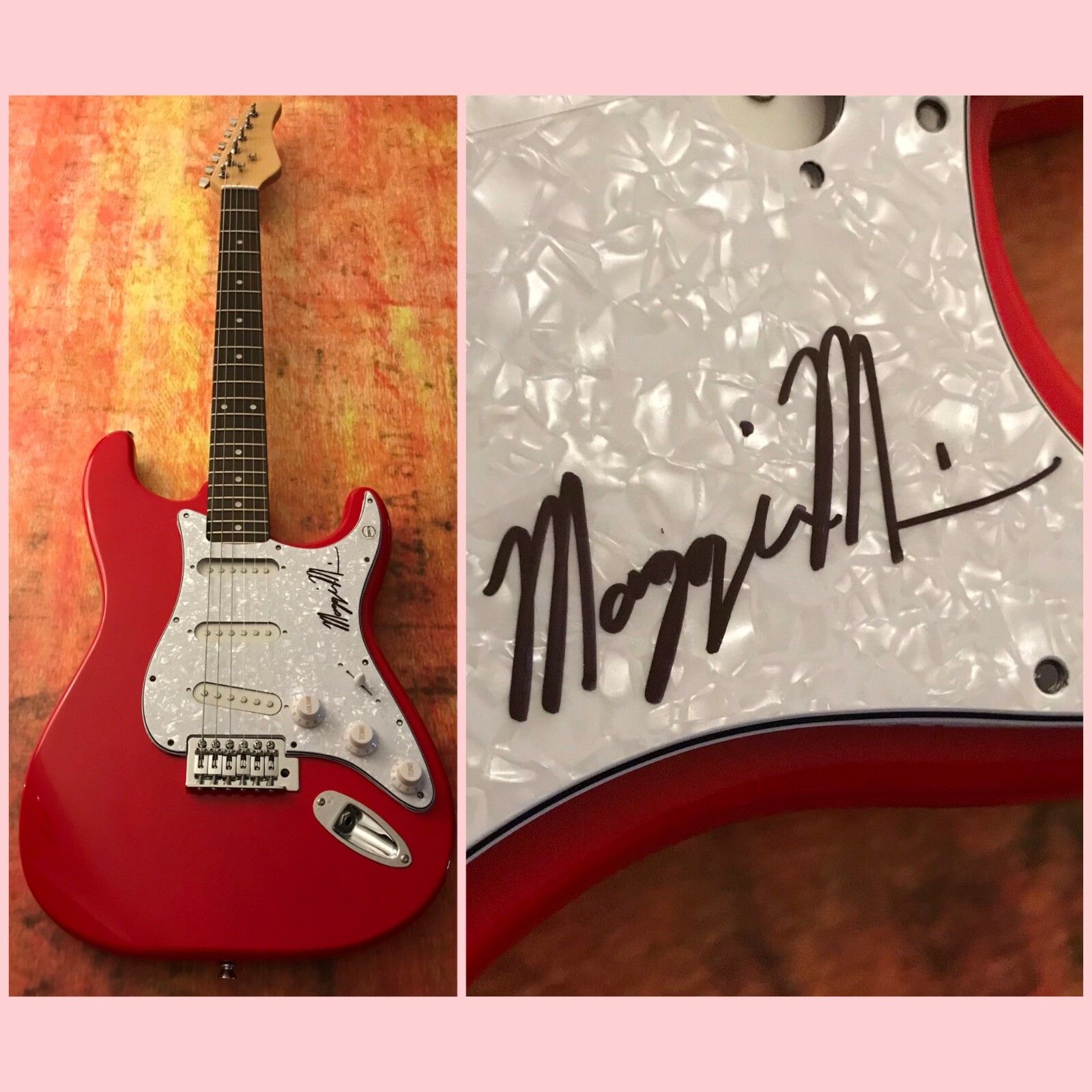 GFA whatdoIsay? Am I Drowning * MAGGIE MILES * Signed Electric Guitar M3 COA