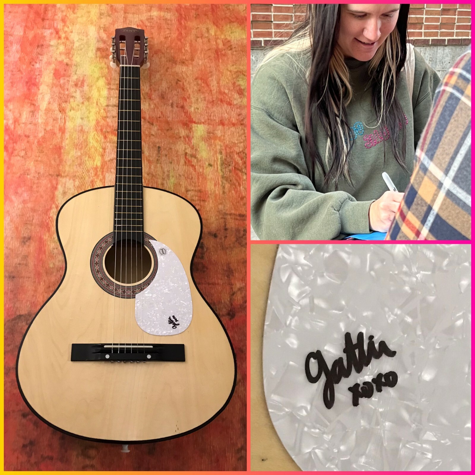 GFA Talking to Myself Singer * GATLIN * Signed Acoustic Guitar PROOF G3 COA