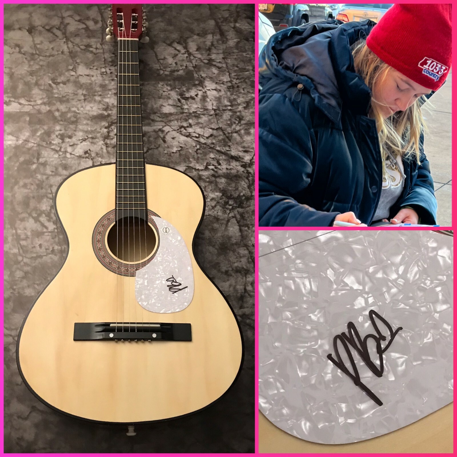 GFA Just About Over You * PRISCILLA BLOCK * Signed Acoustic Guitar PROOF P3 COA