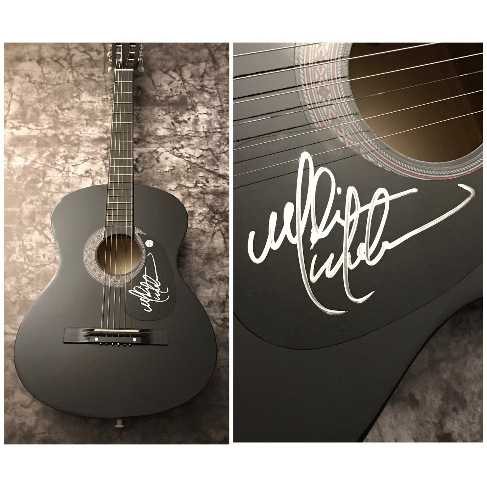 GFA and The Rusted Hearts * MILES NIELSEN * Signed Acoustic Guitar M4 COA
