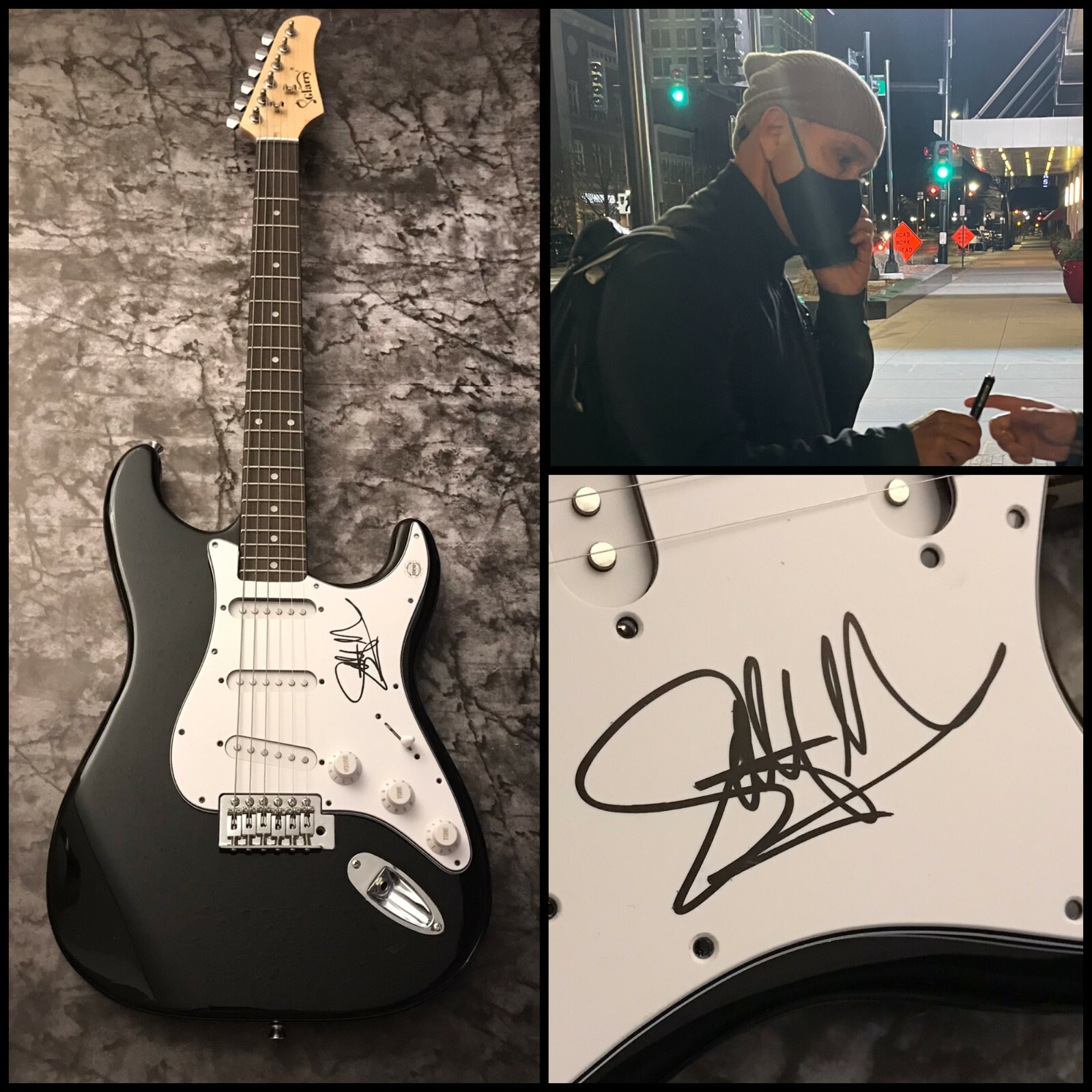 GFA Big Bad Voodoo Daddy * SCOTTY MORRIS * Signed Electric Guitar PROOF S1 COA