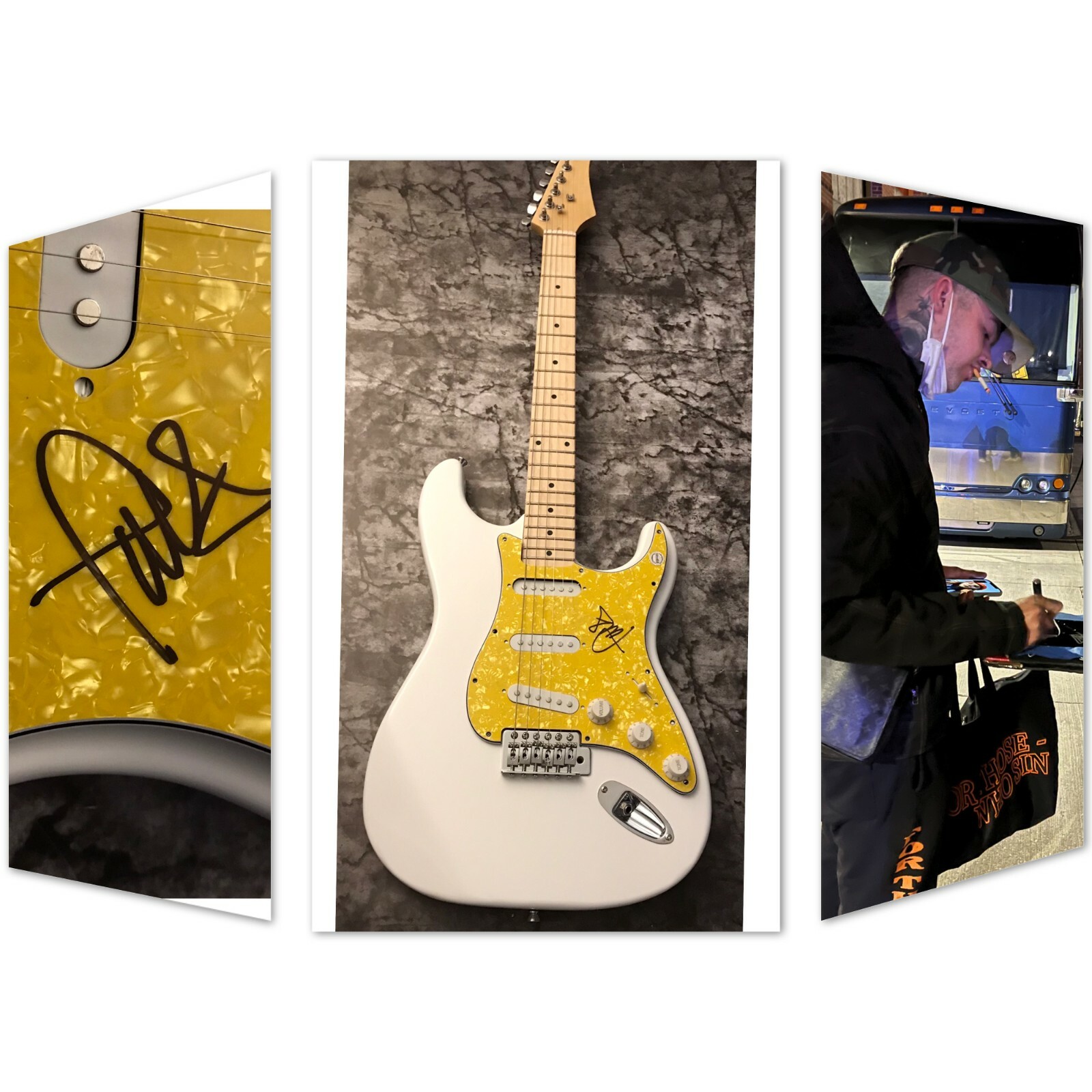 GFA girlfriends California * TRAVIS MILLS * Signed Electric Guitar PROOF T4 COA