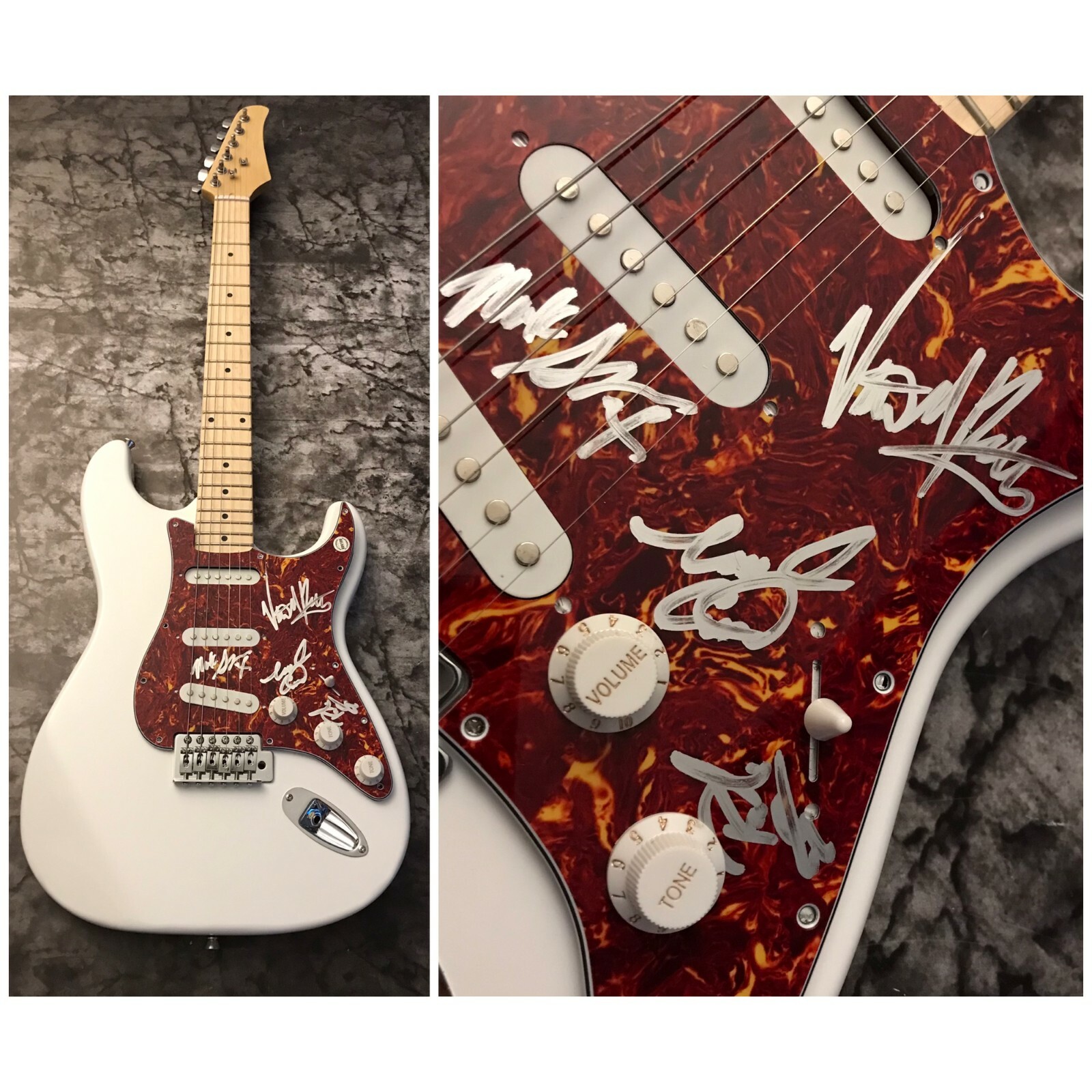 GFA Another Life x4 Band * ANY GIVEN SIN * Signed Electric Guitar PROOF A4 COA