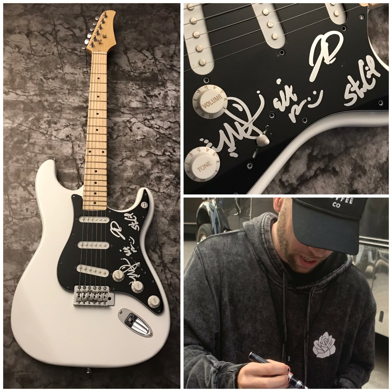 GFA Fake Love Josh Doty x3 Band * CEMETERY SUN * Signed Electric Guitar C4 COA