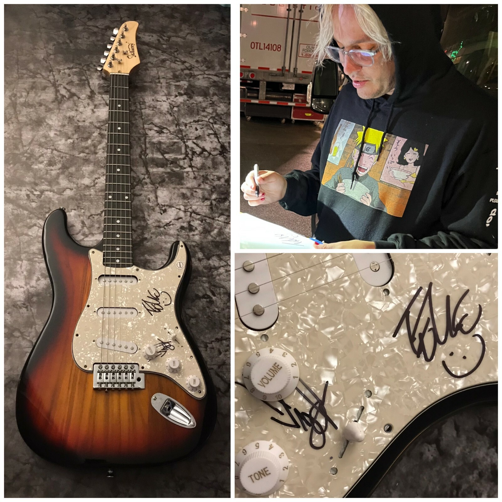 GFA Tyler Smith & Zach Hansen * THE WORD ALIVE * Signed Electric Band Guitar COA