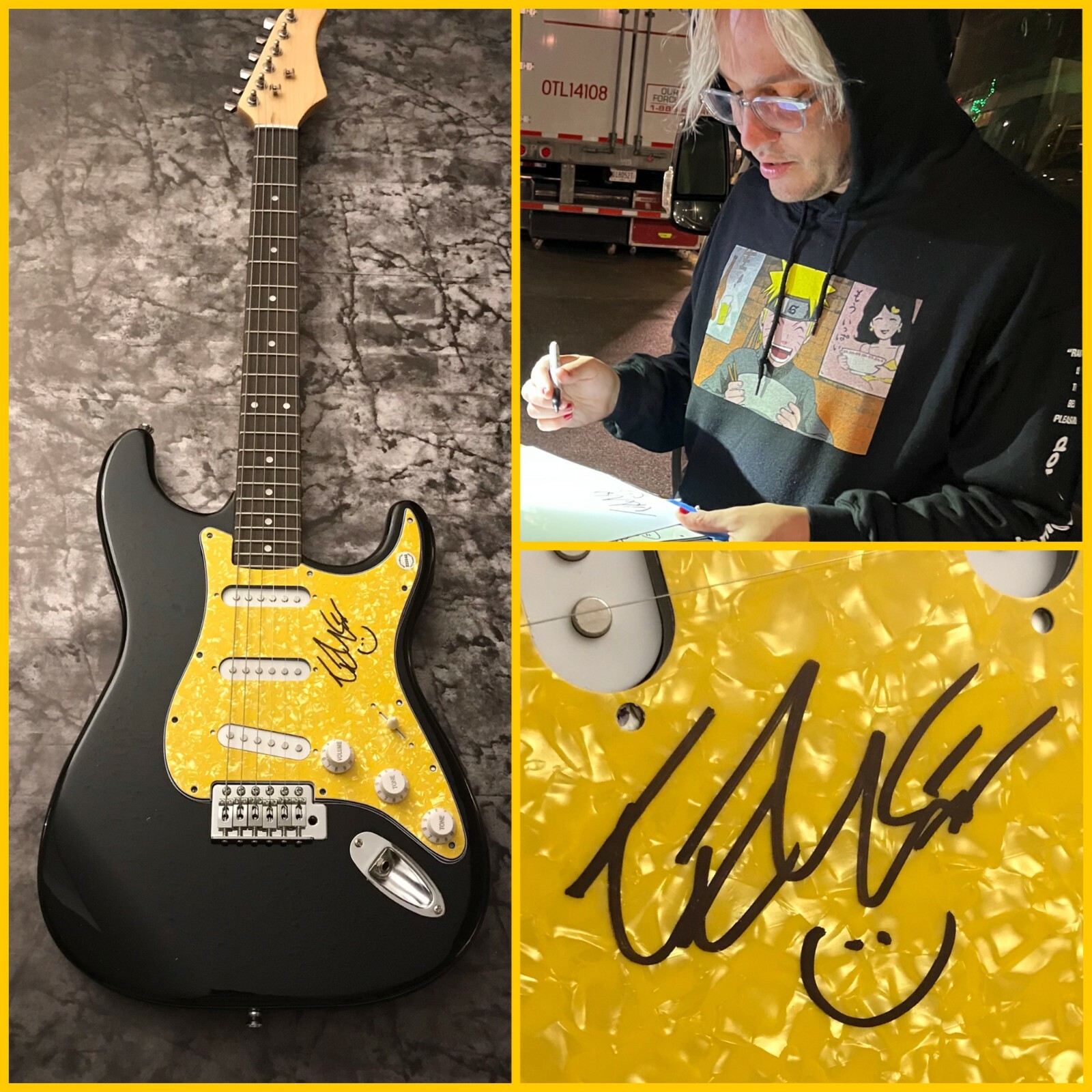 GFA The Word Alive Singer * TYLER SMITH * Signed Electric Guitar PROOF T1 COA
